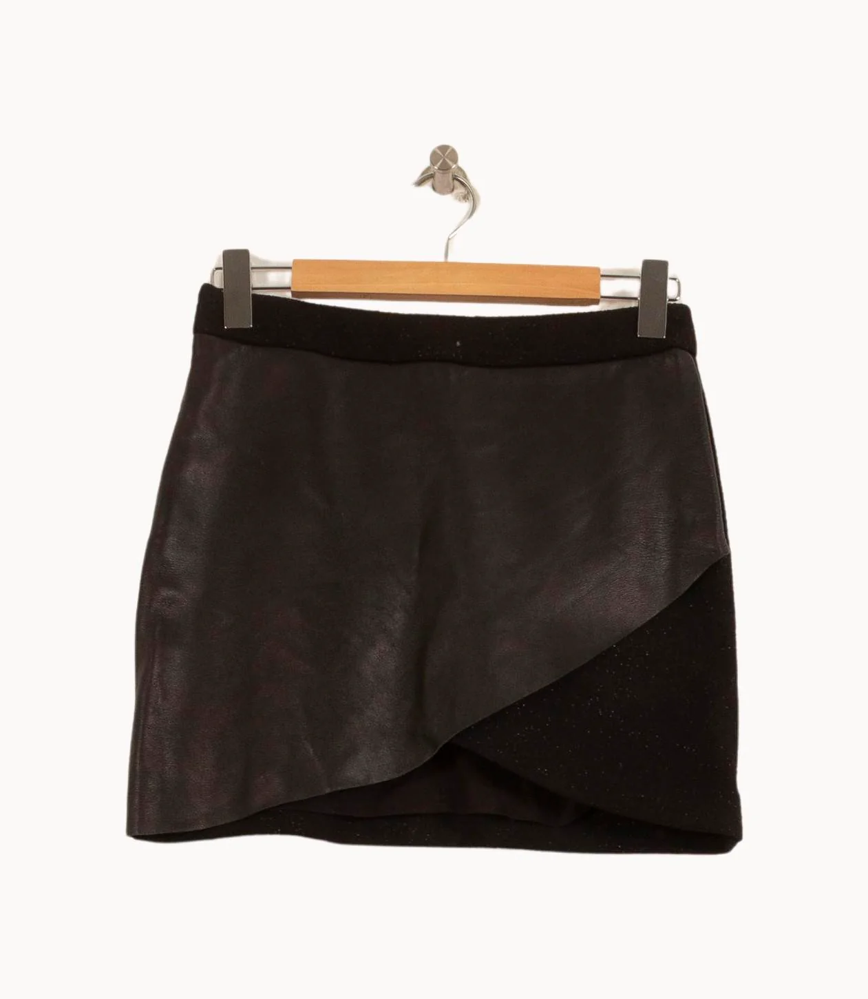 Jupe Portefeuille Noire - Taille S/36 - Image 2
