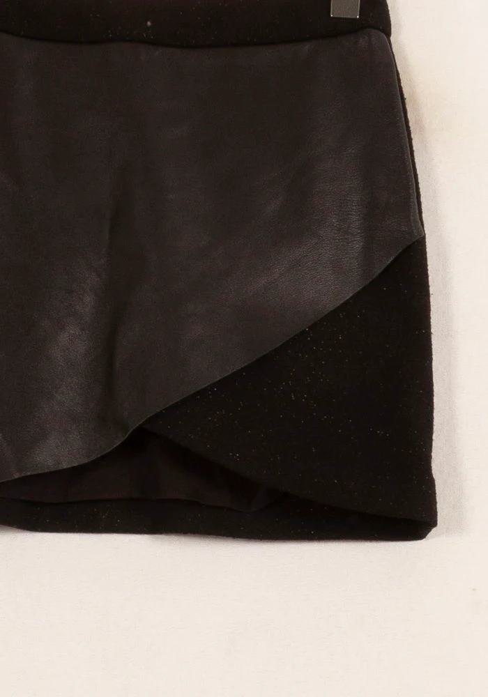 Jupe Portefeuille Noire - Taille S/36 - Image 3