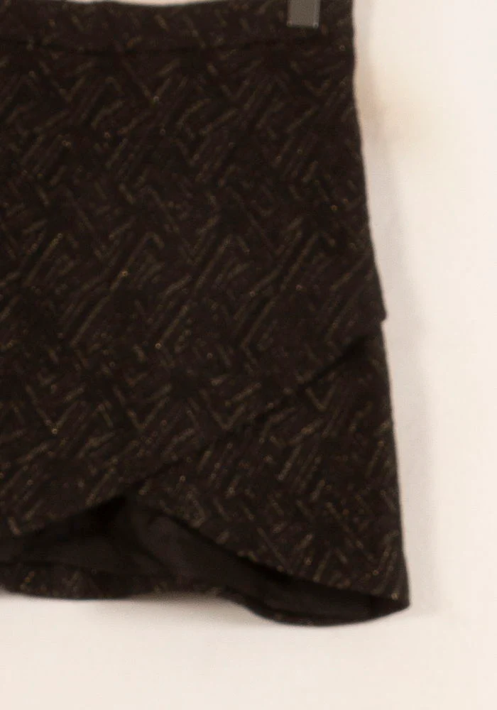 Jupe Portefeuille Noire - Taille S/36 - Image 3