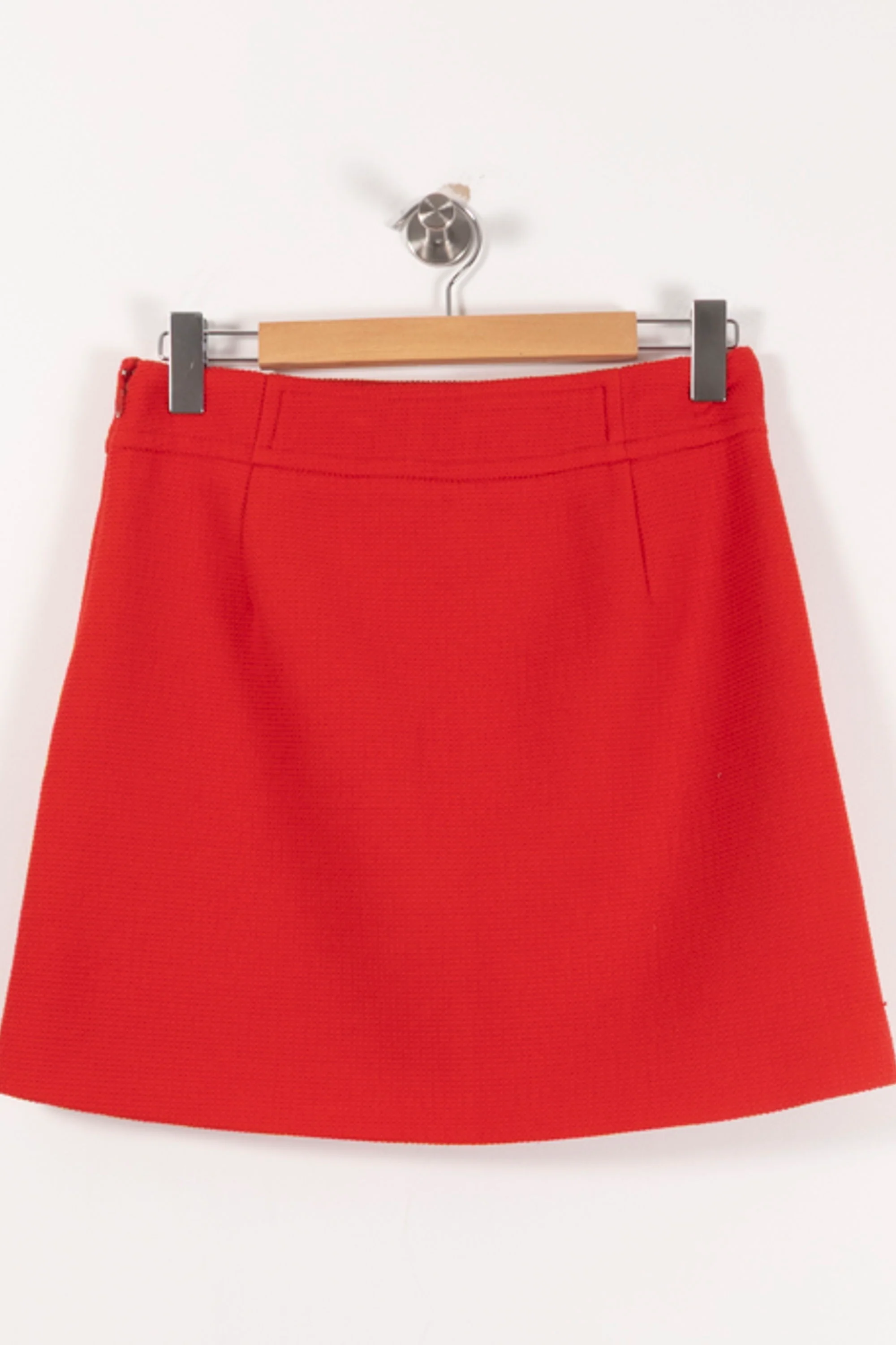 Jupe Trapèze Rouge - Taille L/40 - Image 4