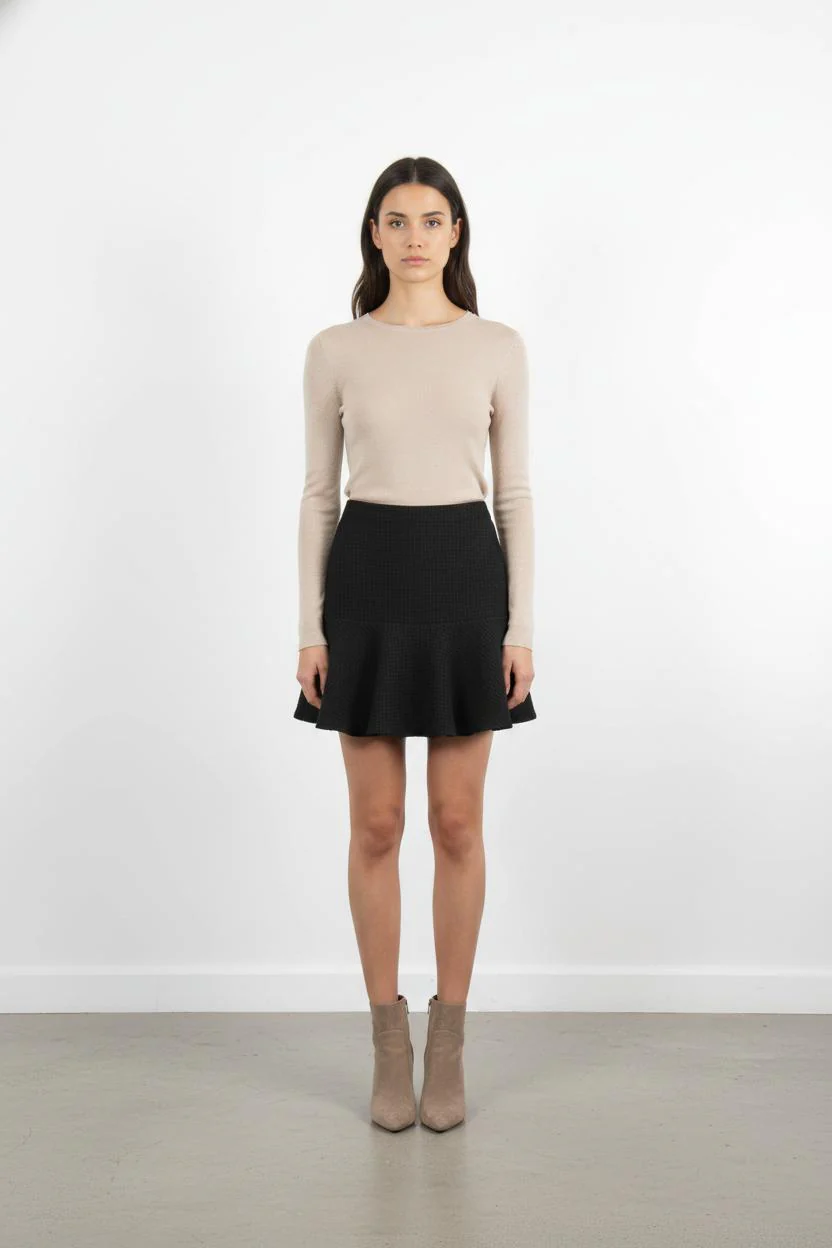 Jupe Volantée Noire - Taille M/38