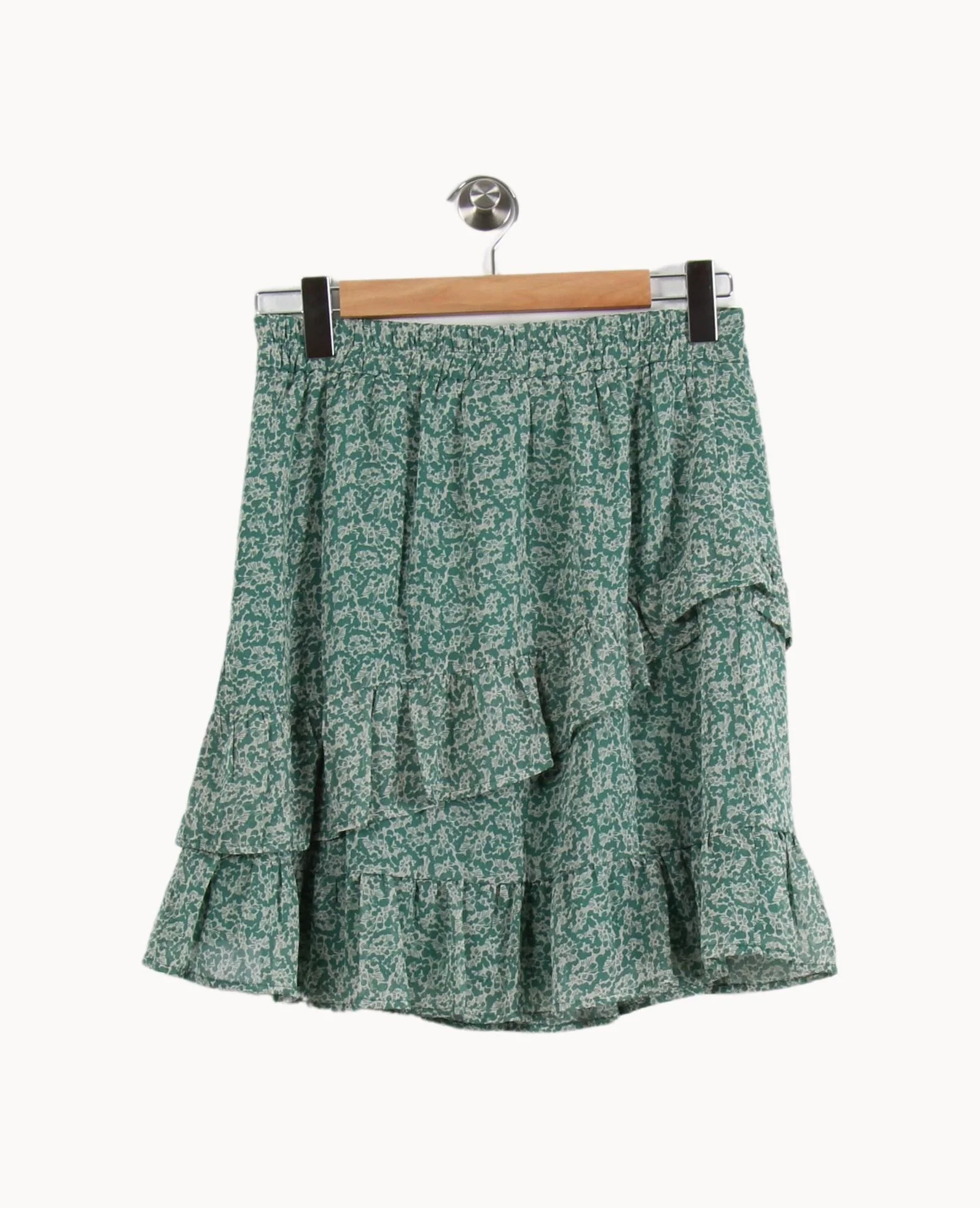 Jupe Volantée Verte et Blanche - Taille L/40 - Image 4