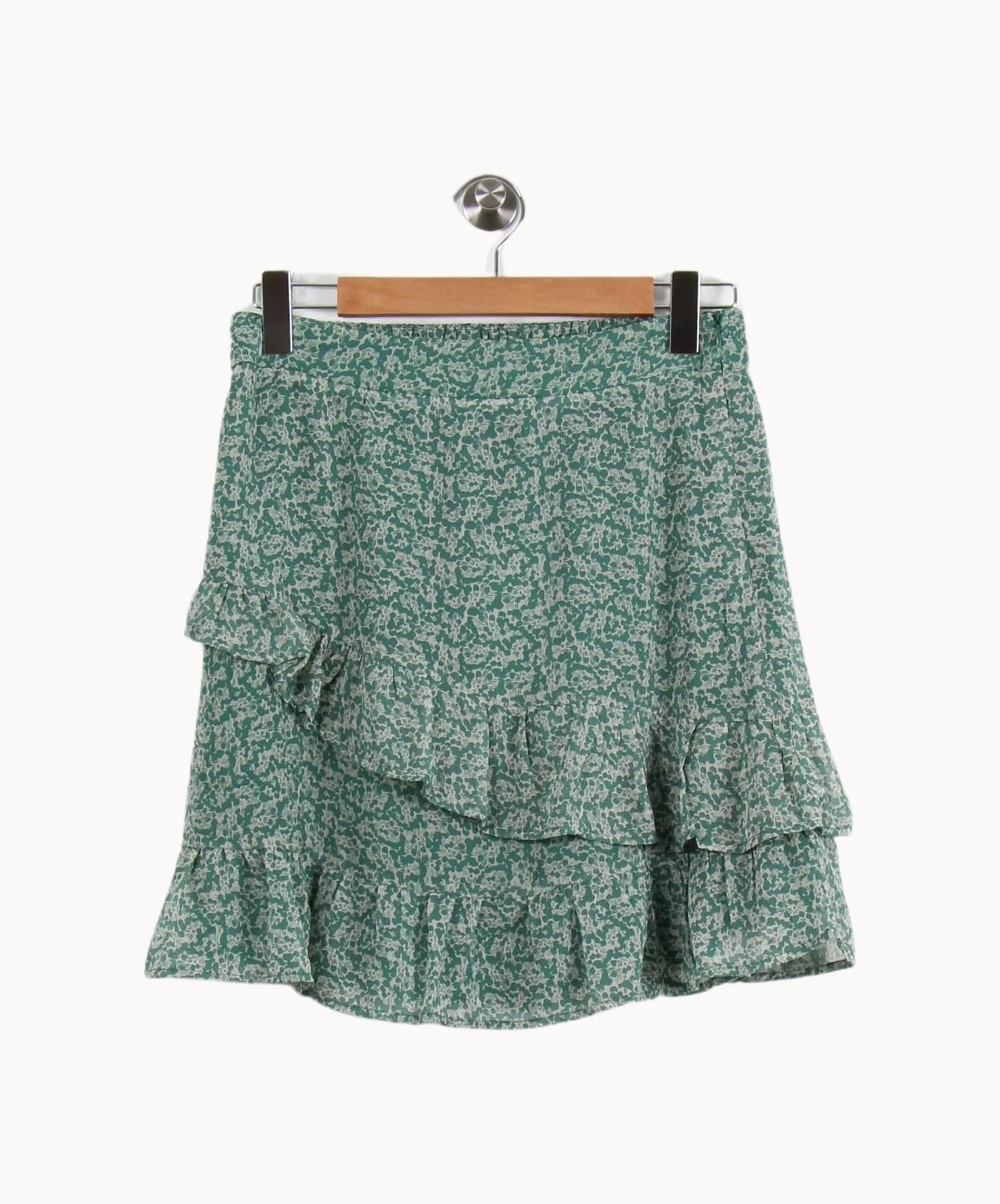 Jupe Volantée Verte et Blanche - Taille L/40 - Image 2
