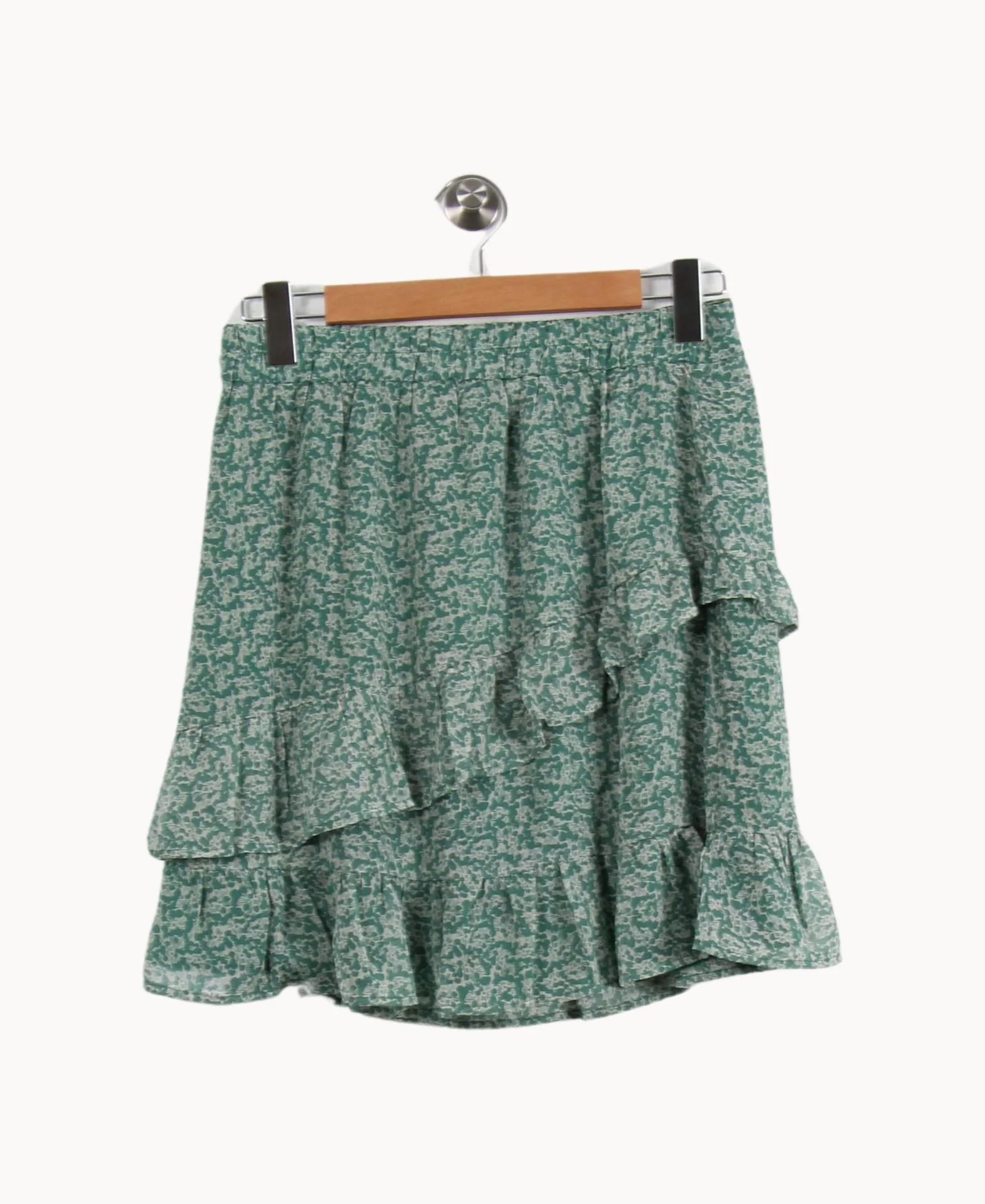 Jupe Volantée Verte et Blanche - Taille L/40 - Image 4