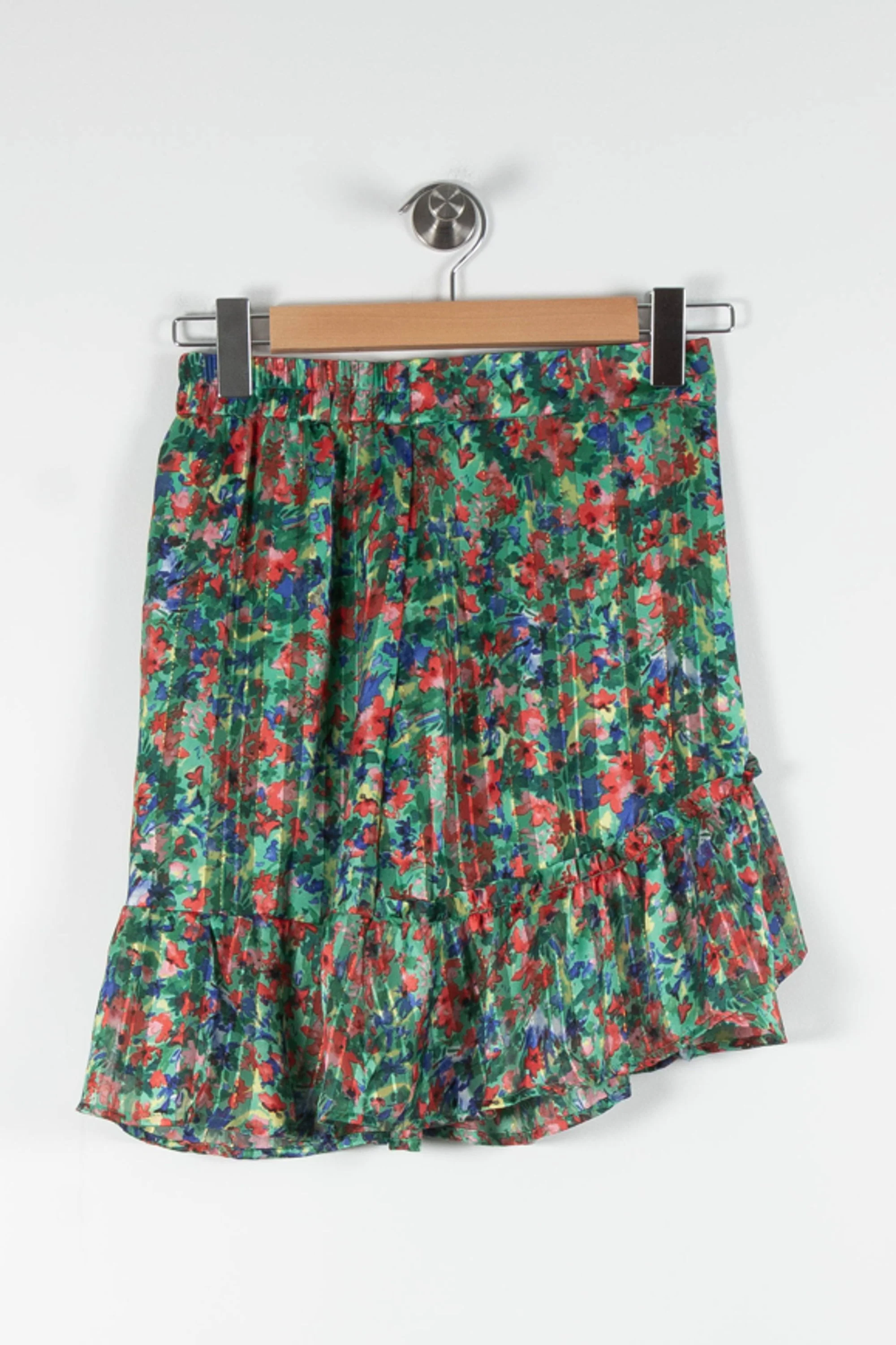 Jupe Volantée Verte et Rouge - Taille S/36 - Image 2
