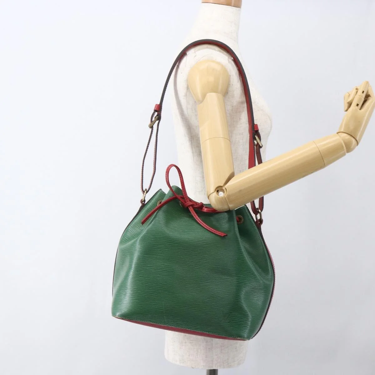 Louis Vuitton Bicolor Petit Noe Handbag Epi Leather - Image 12