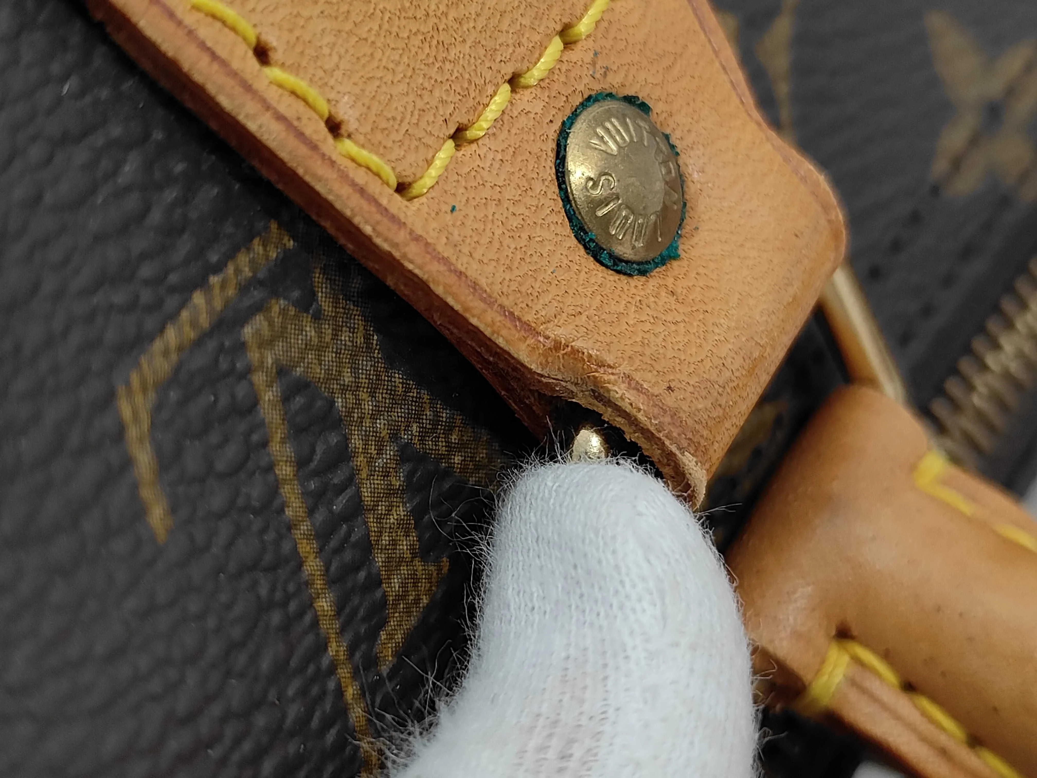 Louis Vuitton Round Speedy Bag Monogram Denim - Image 4