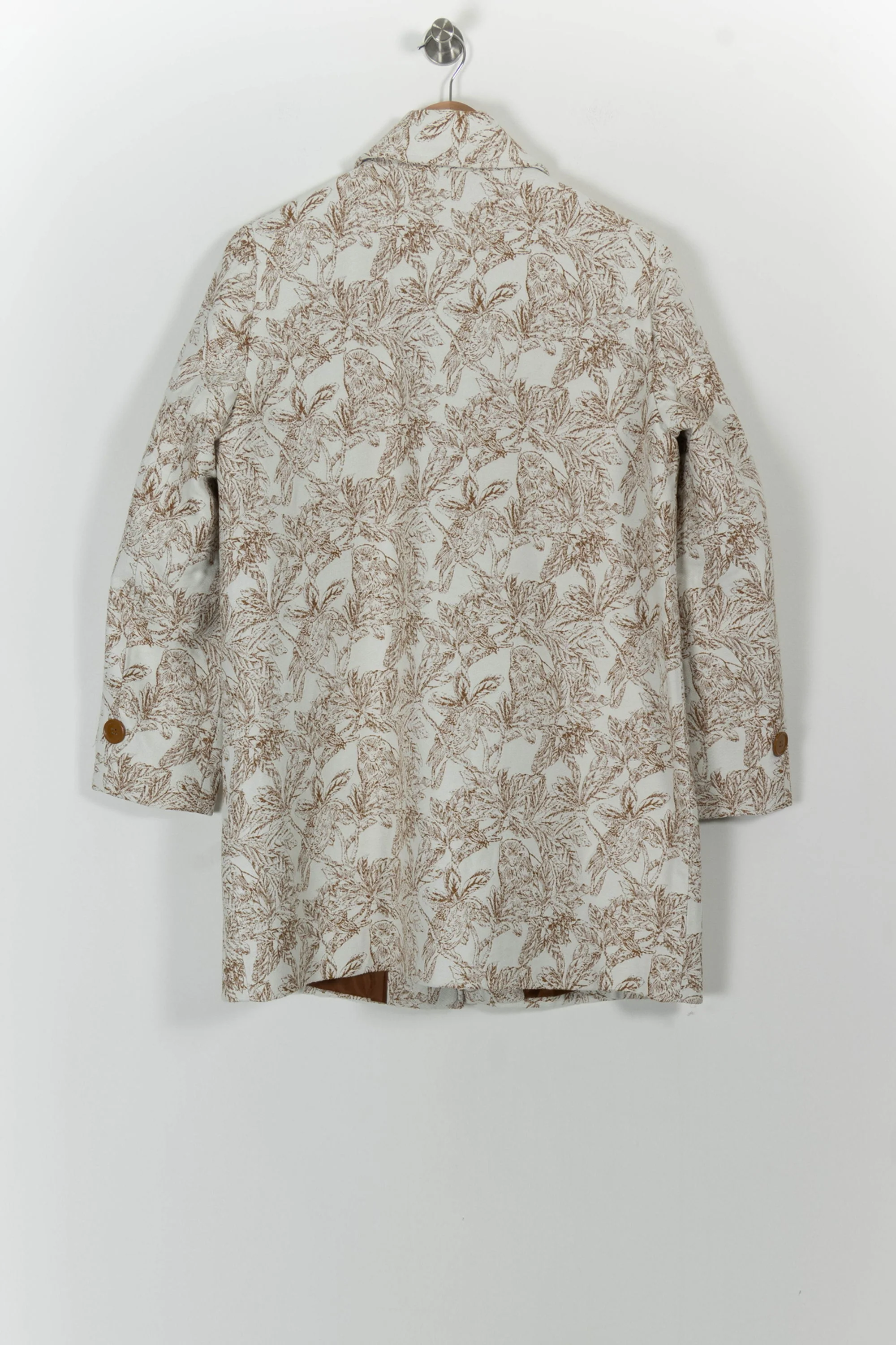 Manteau Beige et Blanc - Taille S/36 - Image 4