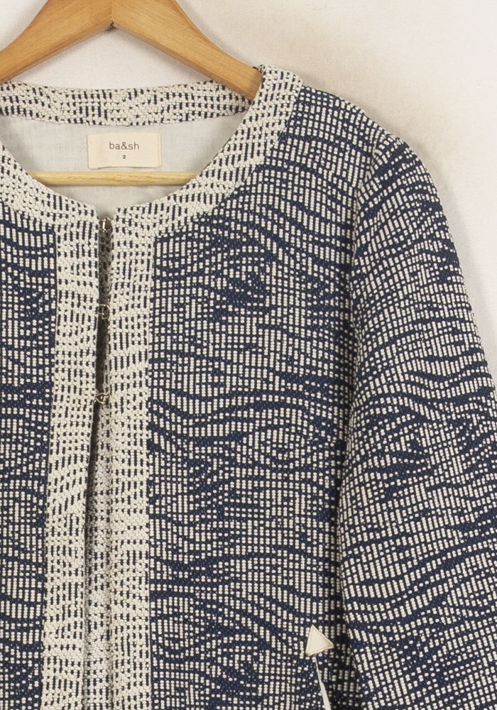 Manteau Bleu et Blanc - Taille M/38 - Image 3