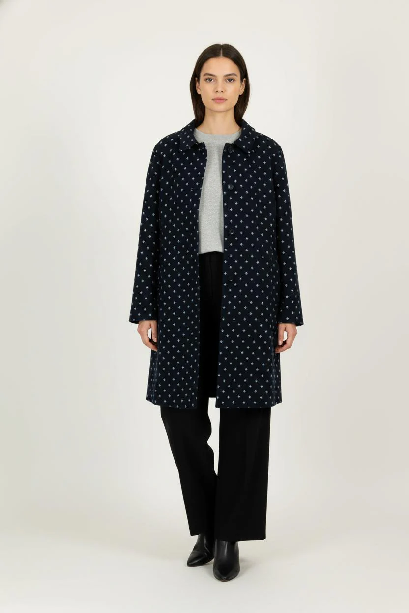Manteau Bleu et Blanc - Taille XXXL/46