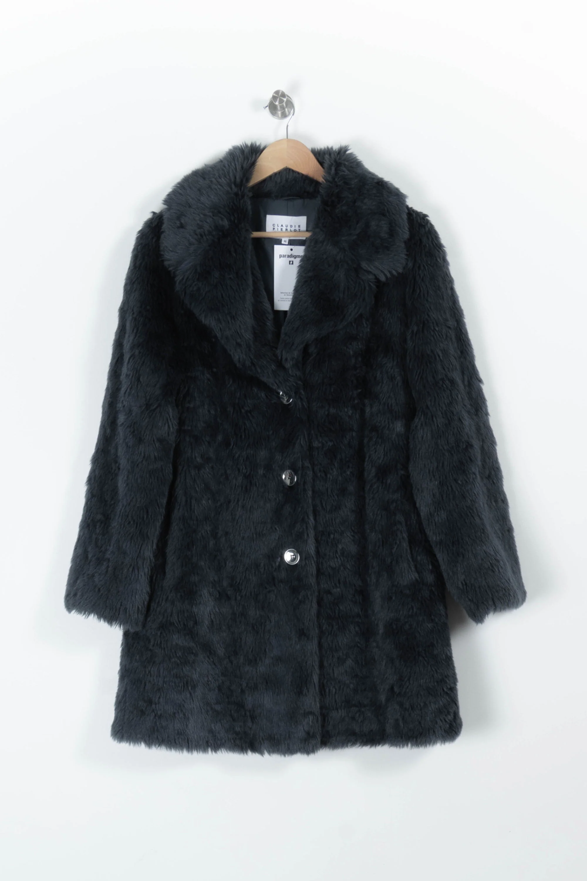 Manteau Fourrure Bleu - Taille L/40 - Image 2