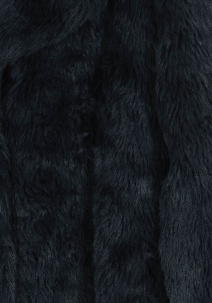Manteau Fourrure Bleu - Taille L/40 - Image 3