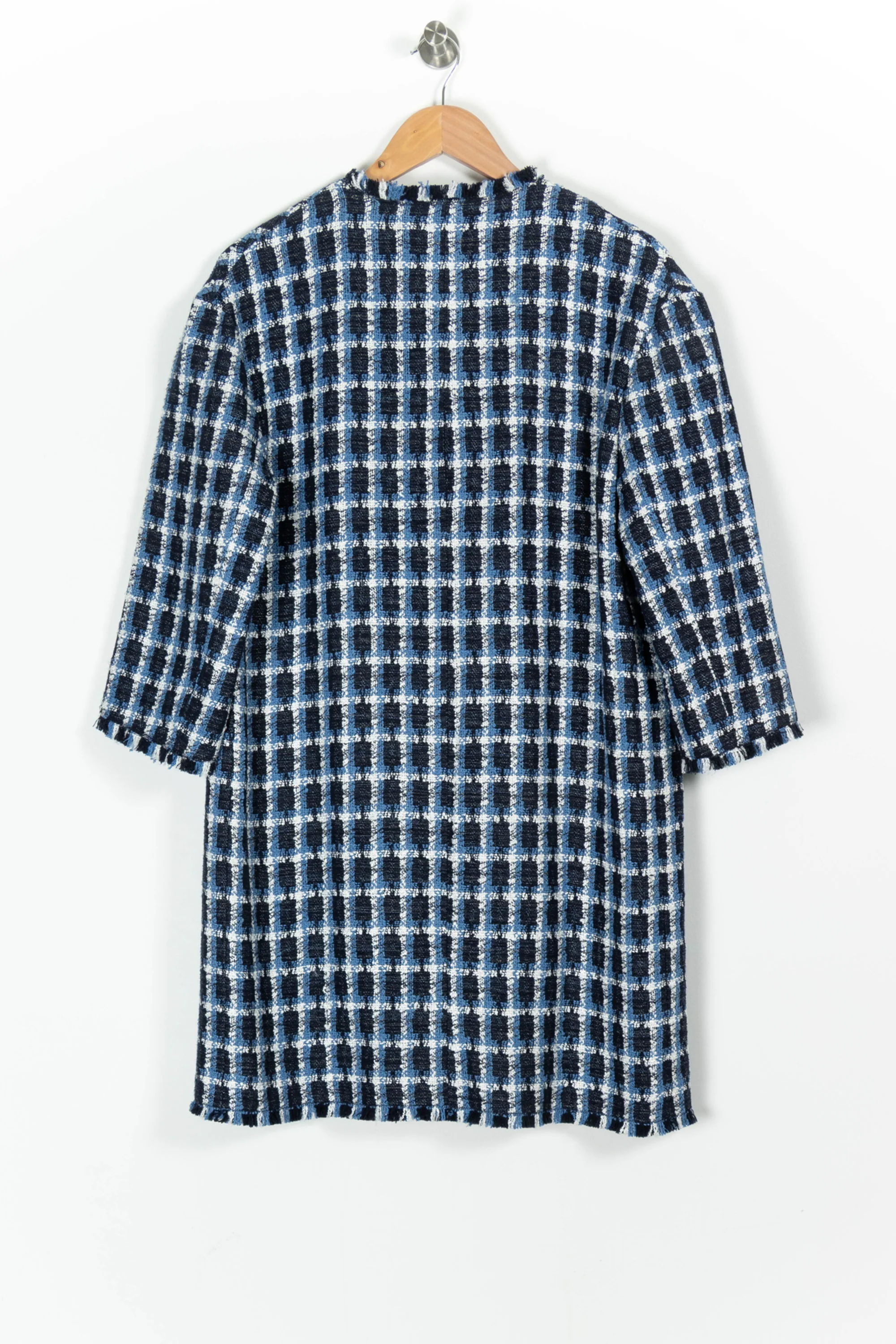 Manteau Long Bleu et Blanc - Taille M/38 - Image 4