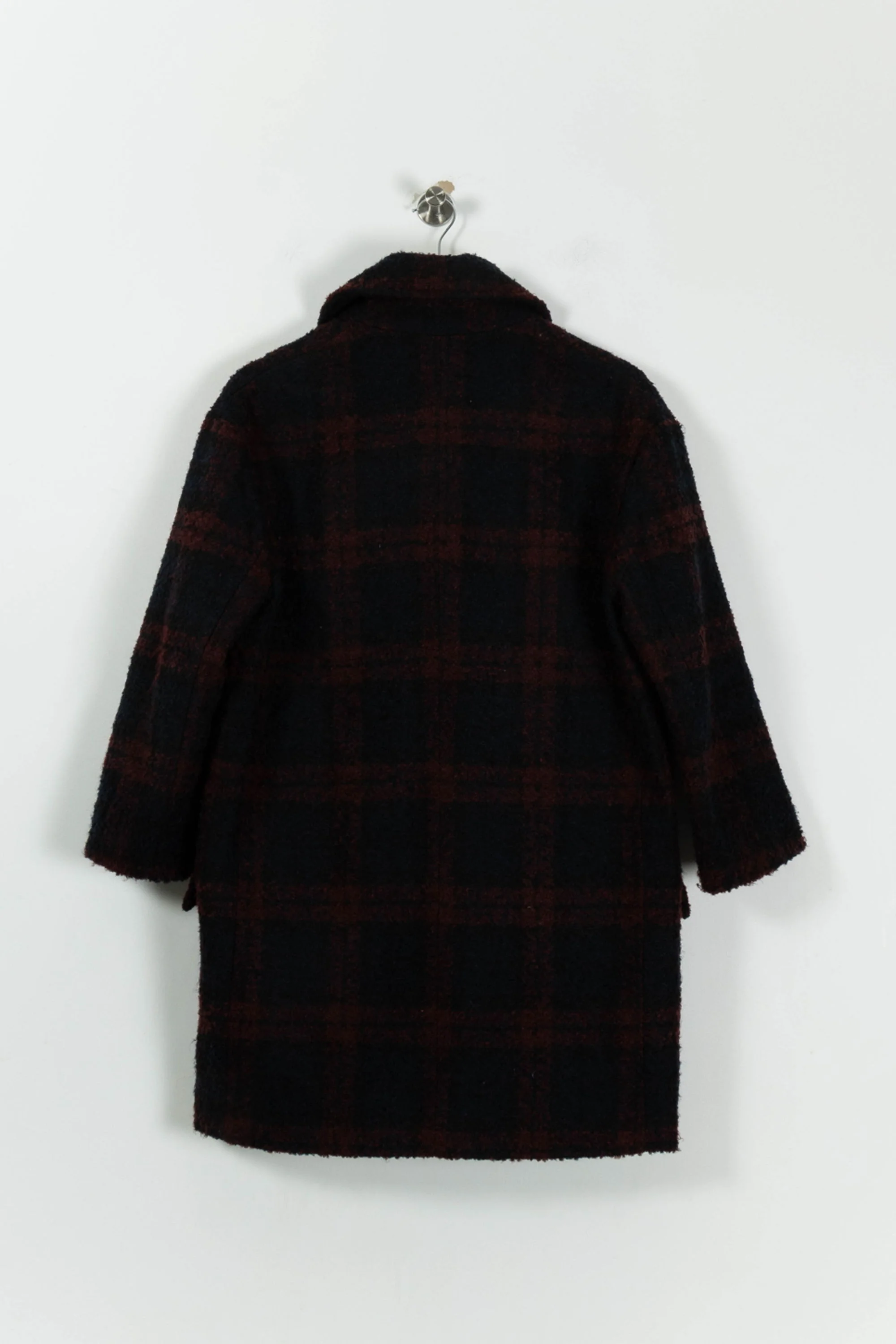 Manteau Long Bordeaux et Noir - Taille S/36 - Image 4