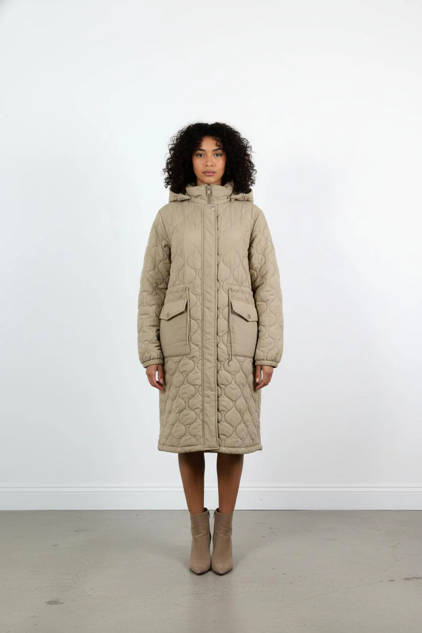 Manteau Matelassé Beige - Taille L/40