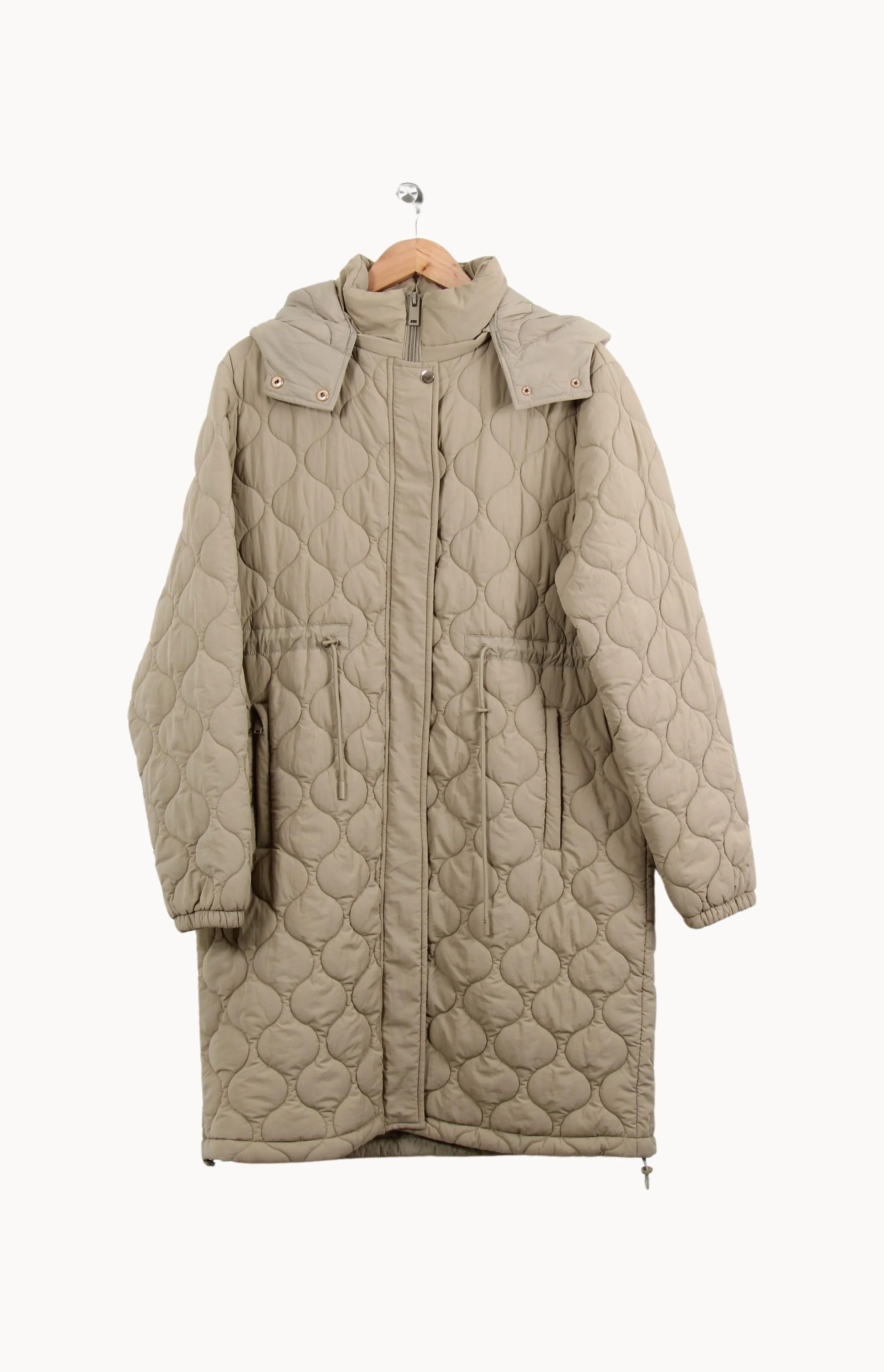 Manteau Matelassé Beige - Taille L/40 - Image 2