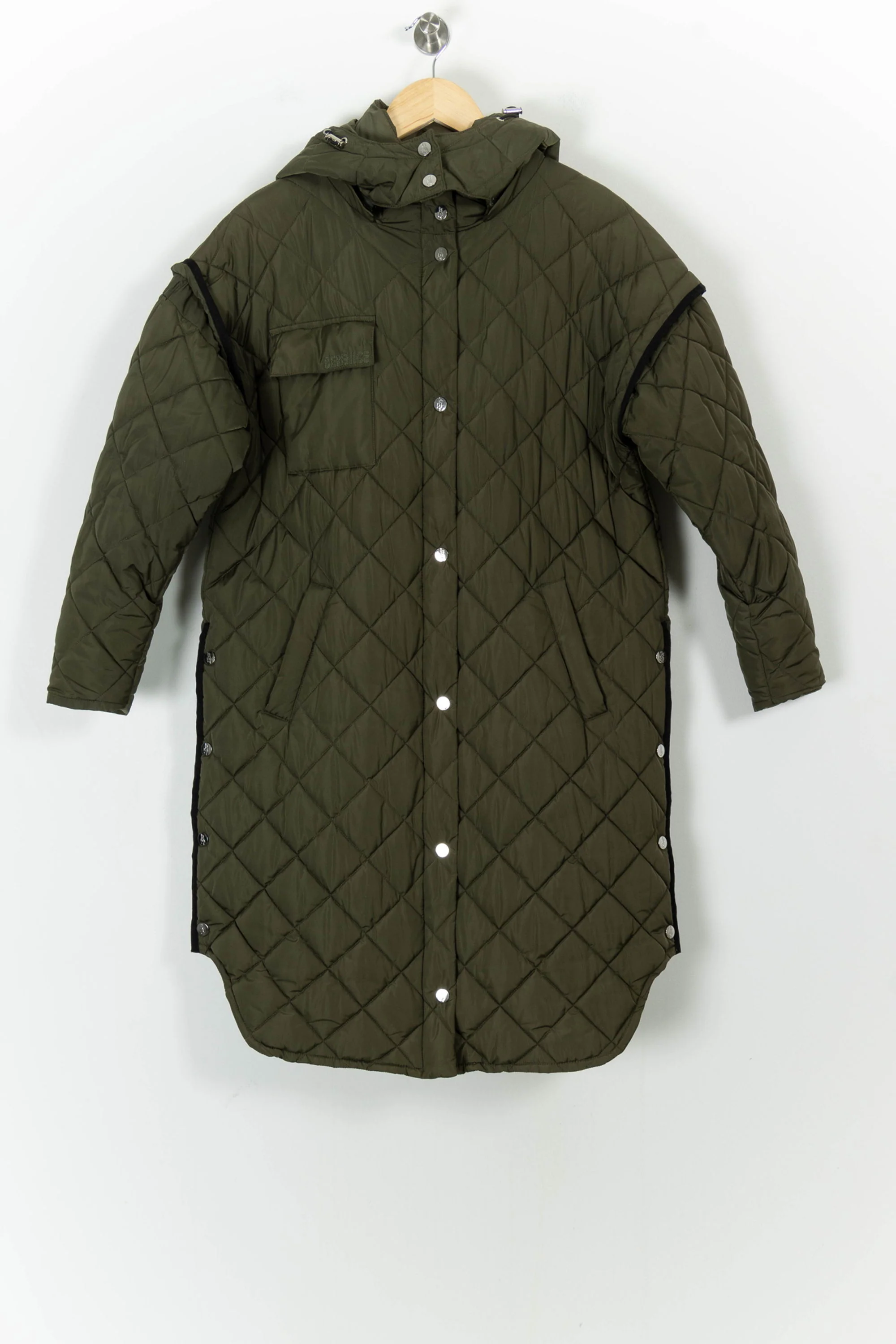 Manteau Matelassé Vert - Taille XS/34 - Image 2