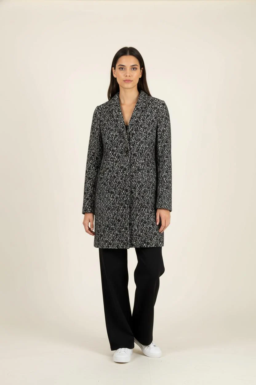 Manteau Noir et Blanc - Taille XS/34