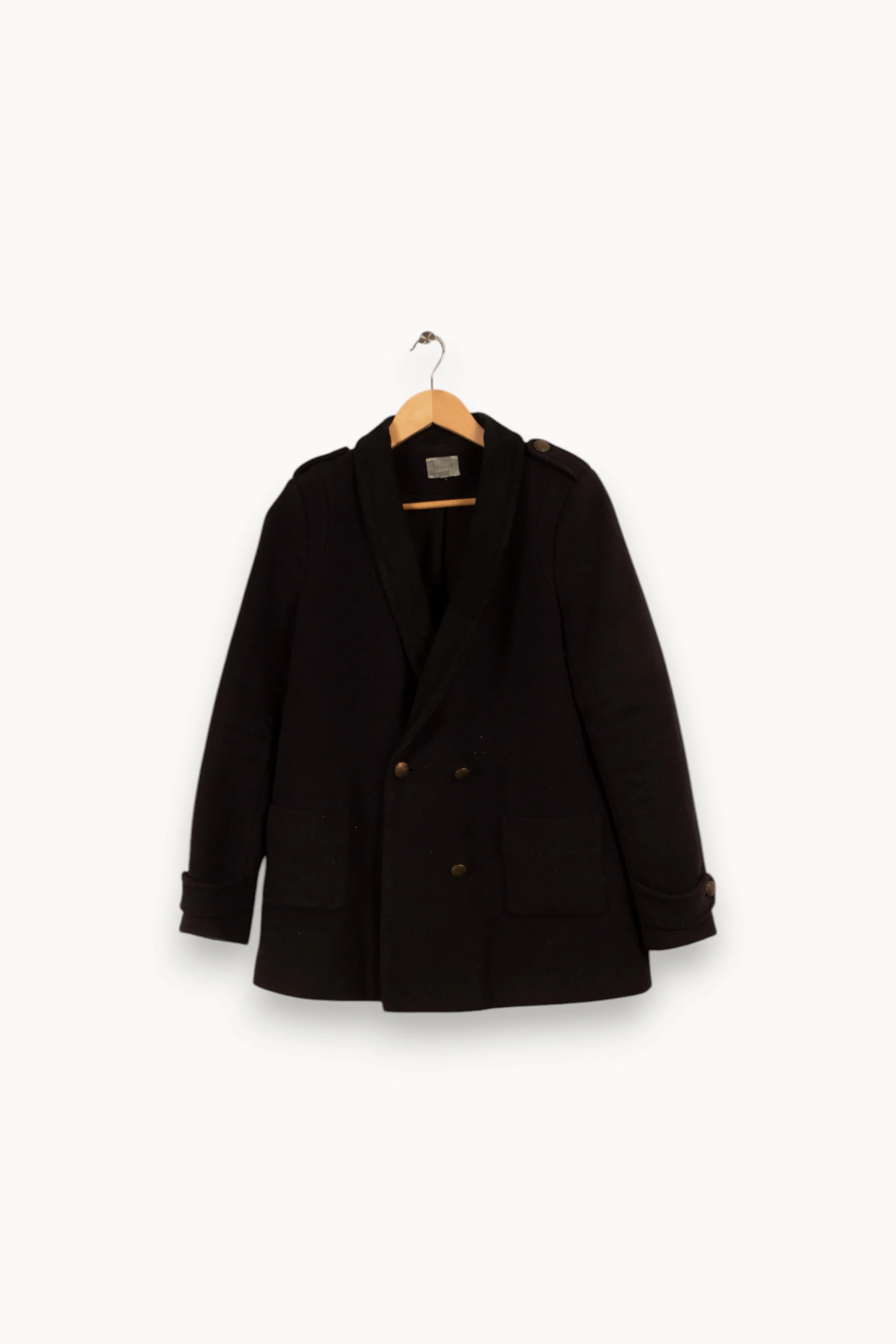 Manteau noir - Taille M/38 - Image 2
