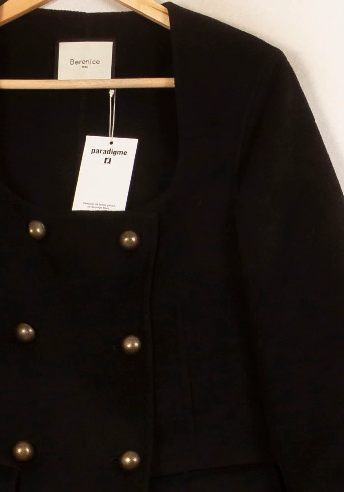 Manteau Noir - Taille S/36 - Image 3