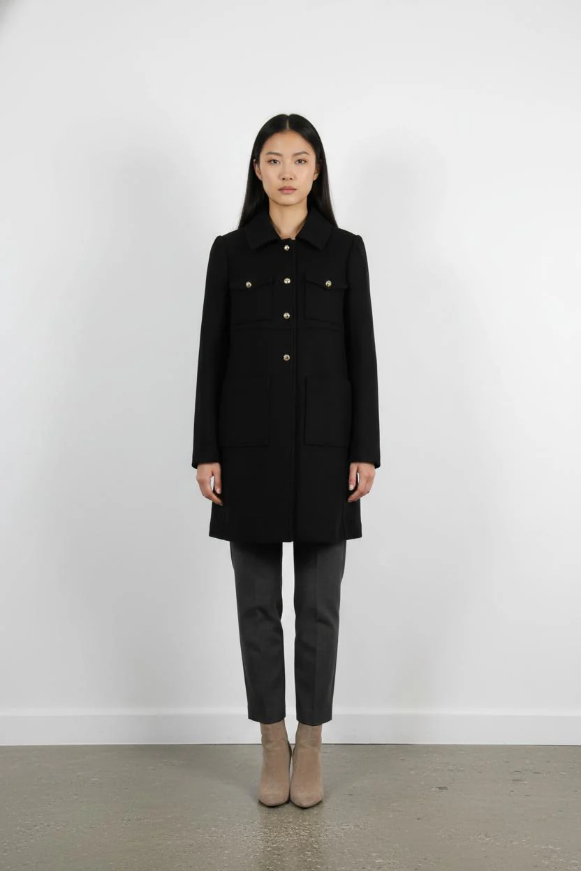 Manteau Noir - Taille S/36