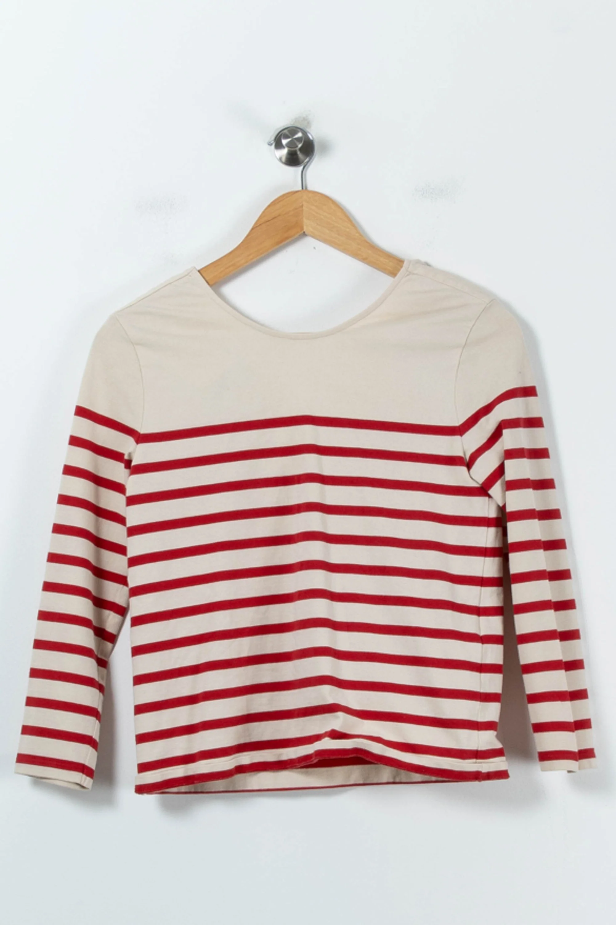 Marinière Écrue et Rouge - Taille S/36 - Image 2