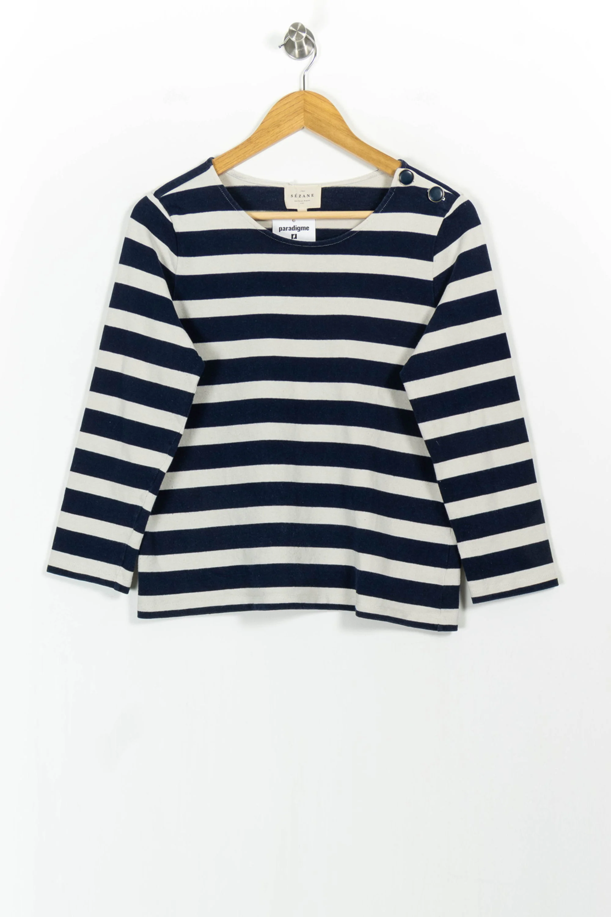 Marinière Marine et Blanche - Taille L/40 - Image 2