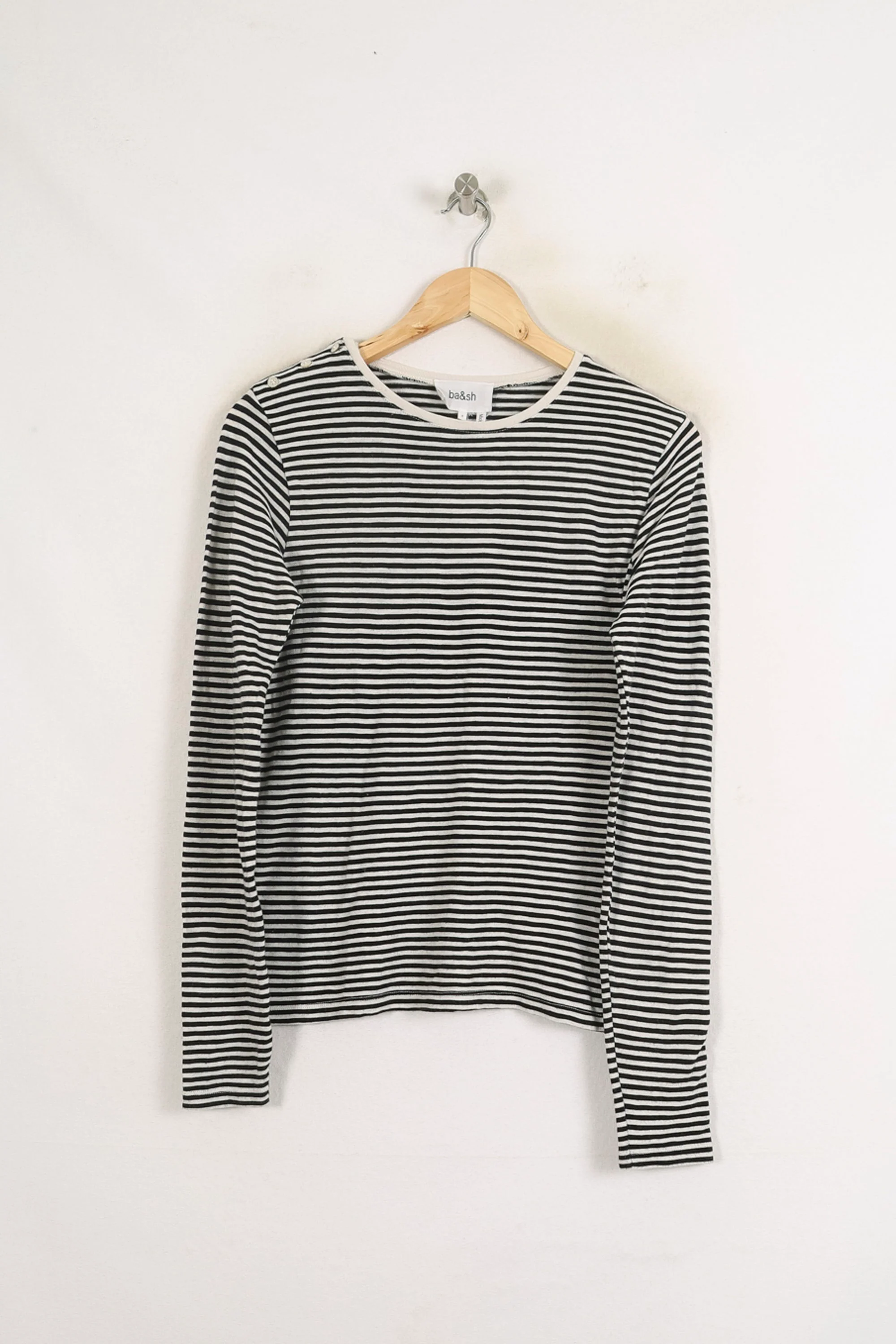 Marinière Noir et Blanc - Taille M/38 - Image 2
