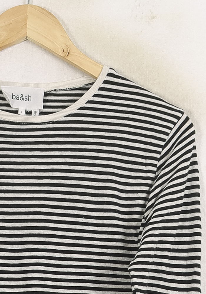 Marinière Noir et Blanc - Taille M/38 - Image 3