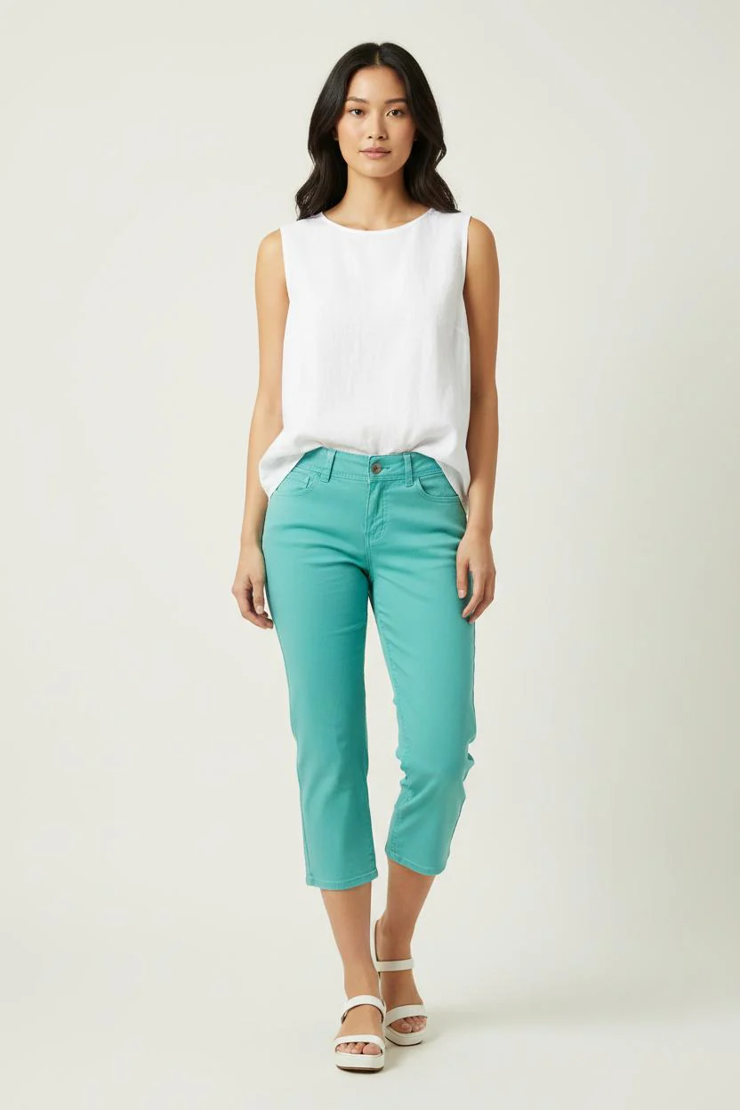 Pantacourt Vert - Taille M/38