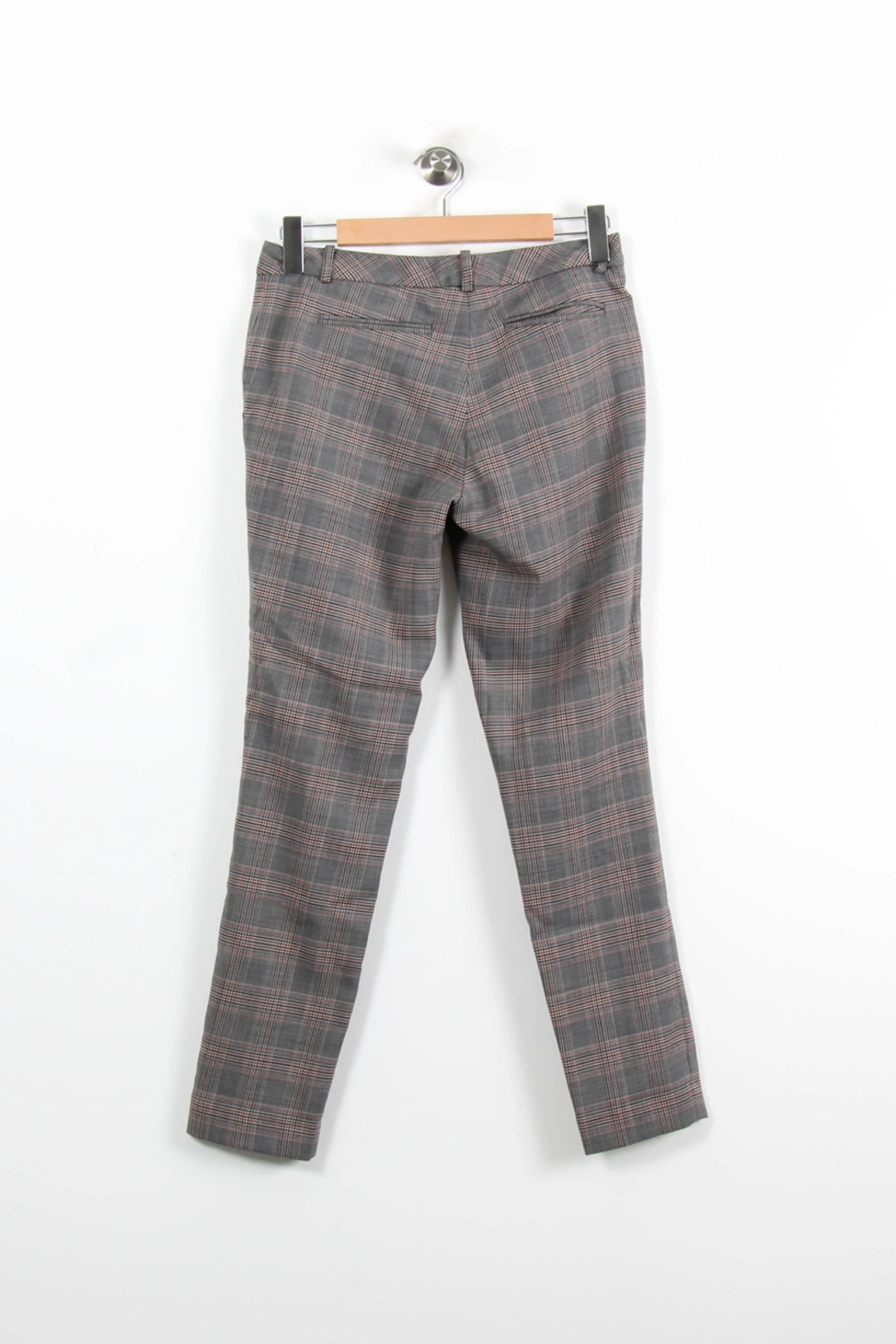 Pantalon À Carreaux Gris et Rouge - Taille S/36 - Image 4
