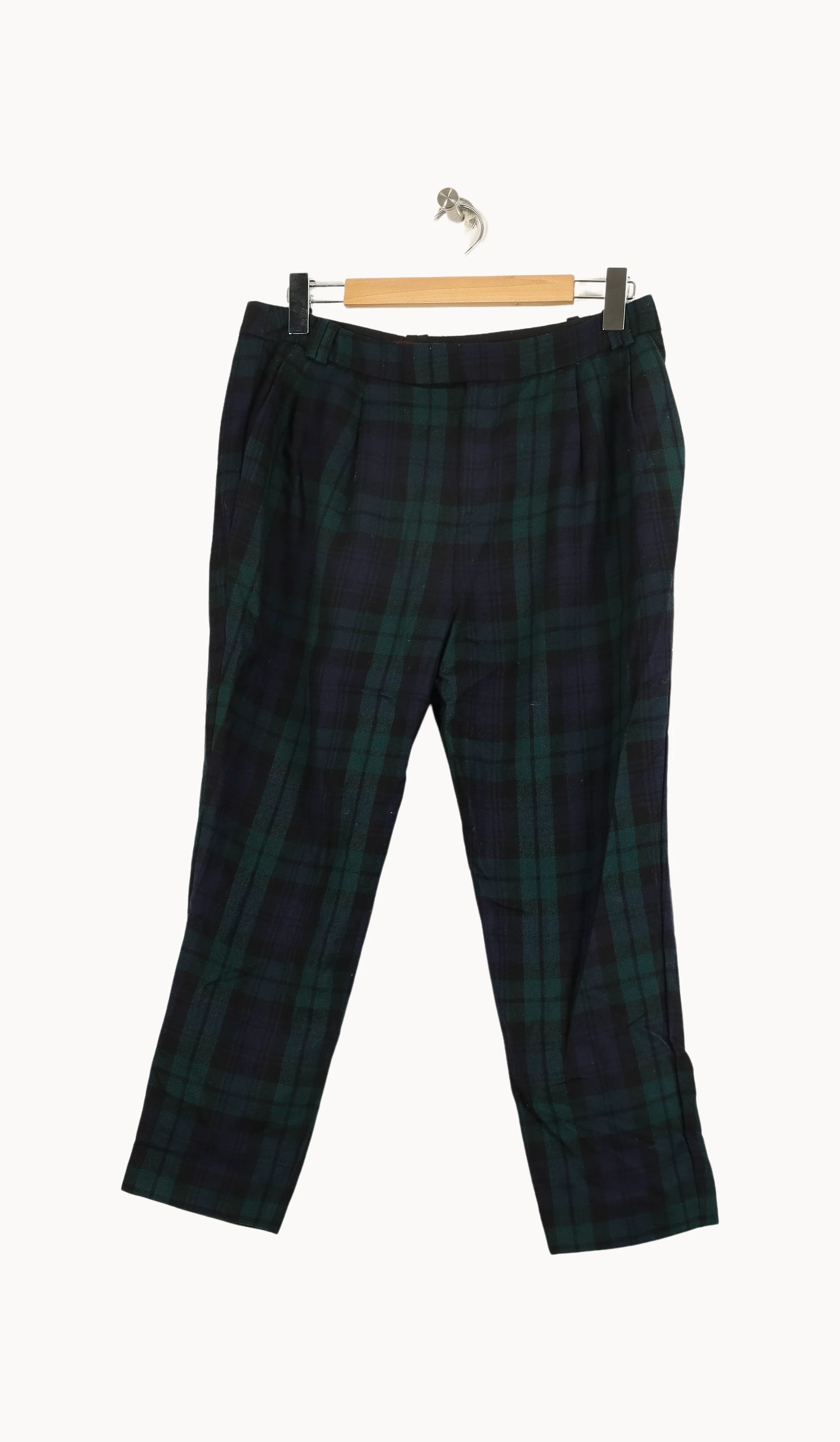 Pantalon À Carreaux Vert et Noir - Taille XL/42 - Image 2