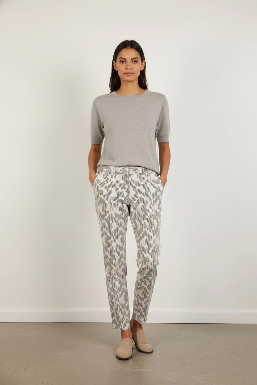 Pantalon Blanc et Gris - Taille M/38