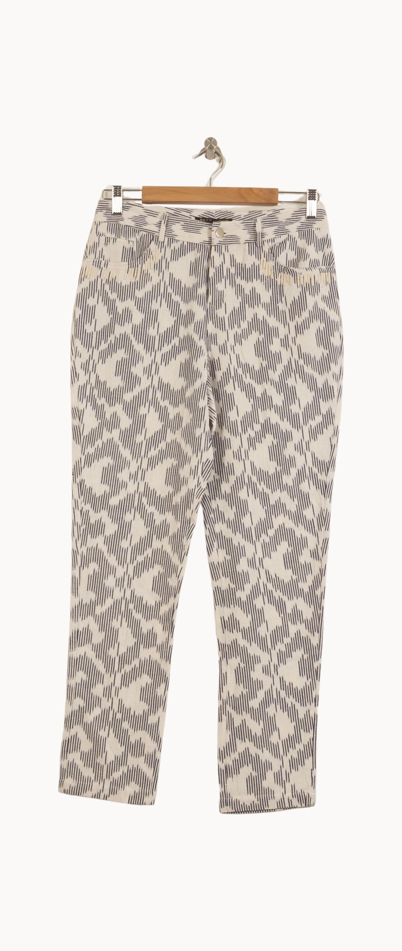 Pantalon Blanc et Gris - Taille M/38 - Image 2