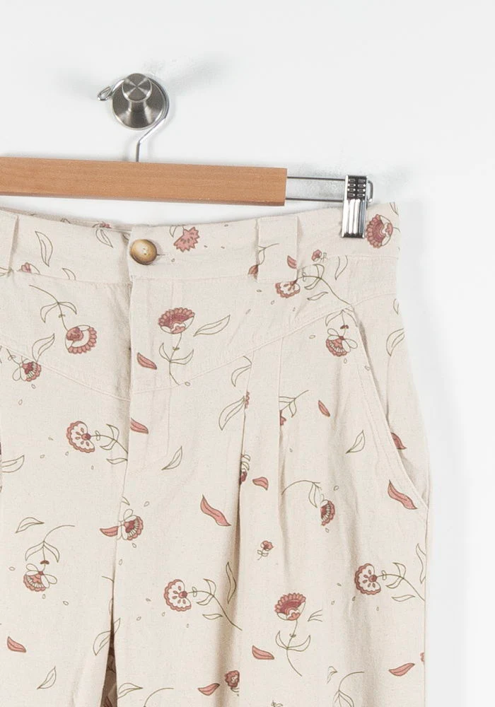 Pantalon Blanc et Rose - Taille L/40 - Image 3