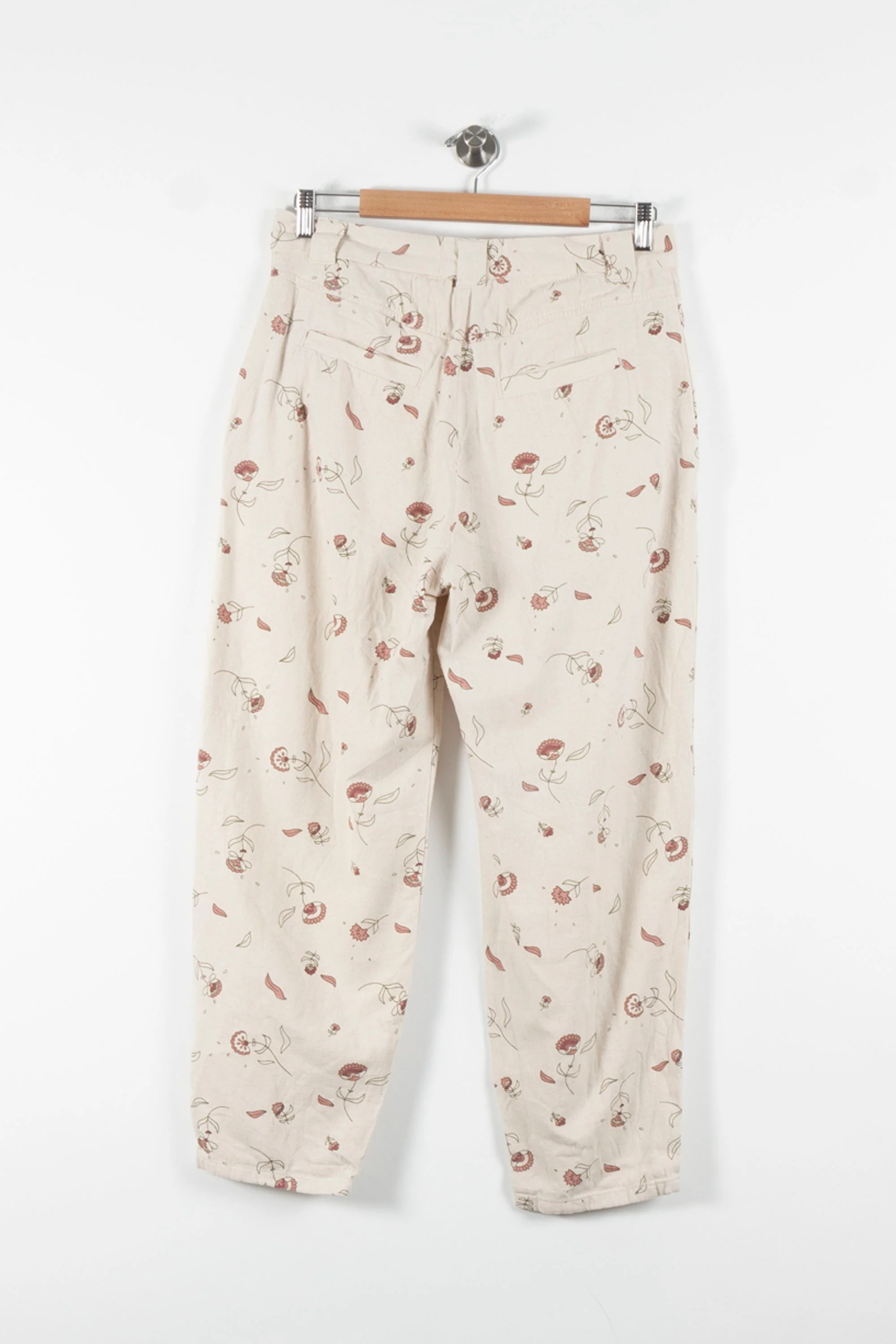 Pantalon Blanc et Rose - Taille L/40 - Image 4