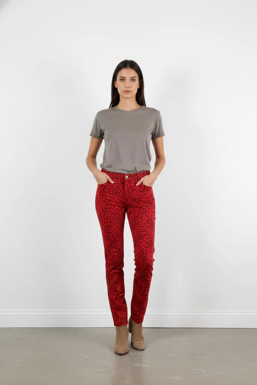 Pantalon Bordeaux et Noir - Taille XS/34