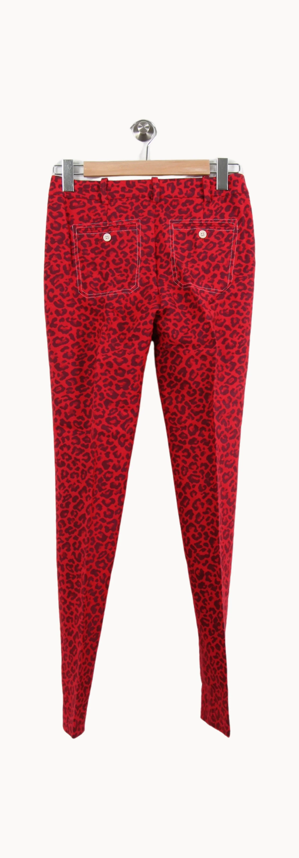 Pantalon Bordeaux et Noir - Taille XS/34 - Image 4