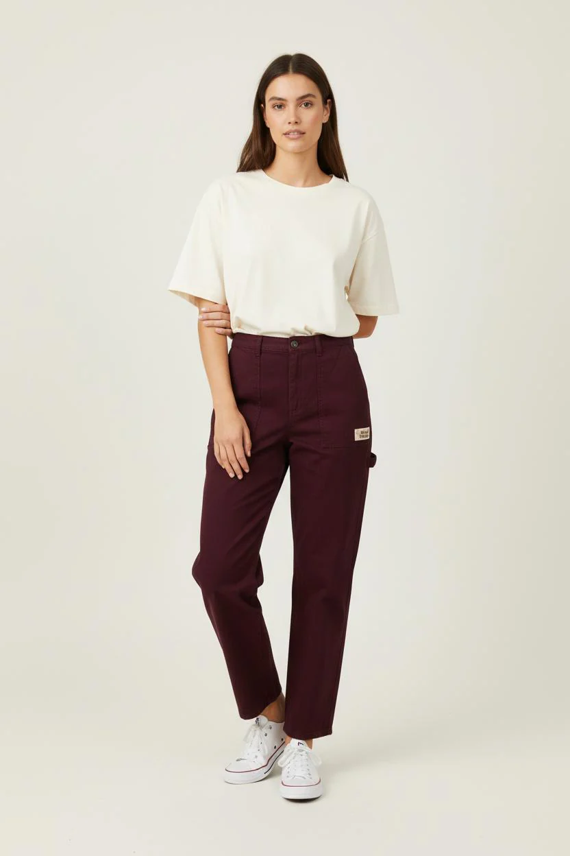 Pantalon Bordeaux - Taille XS/34