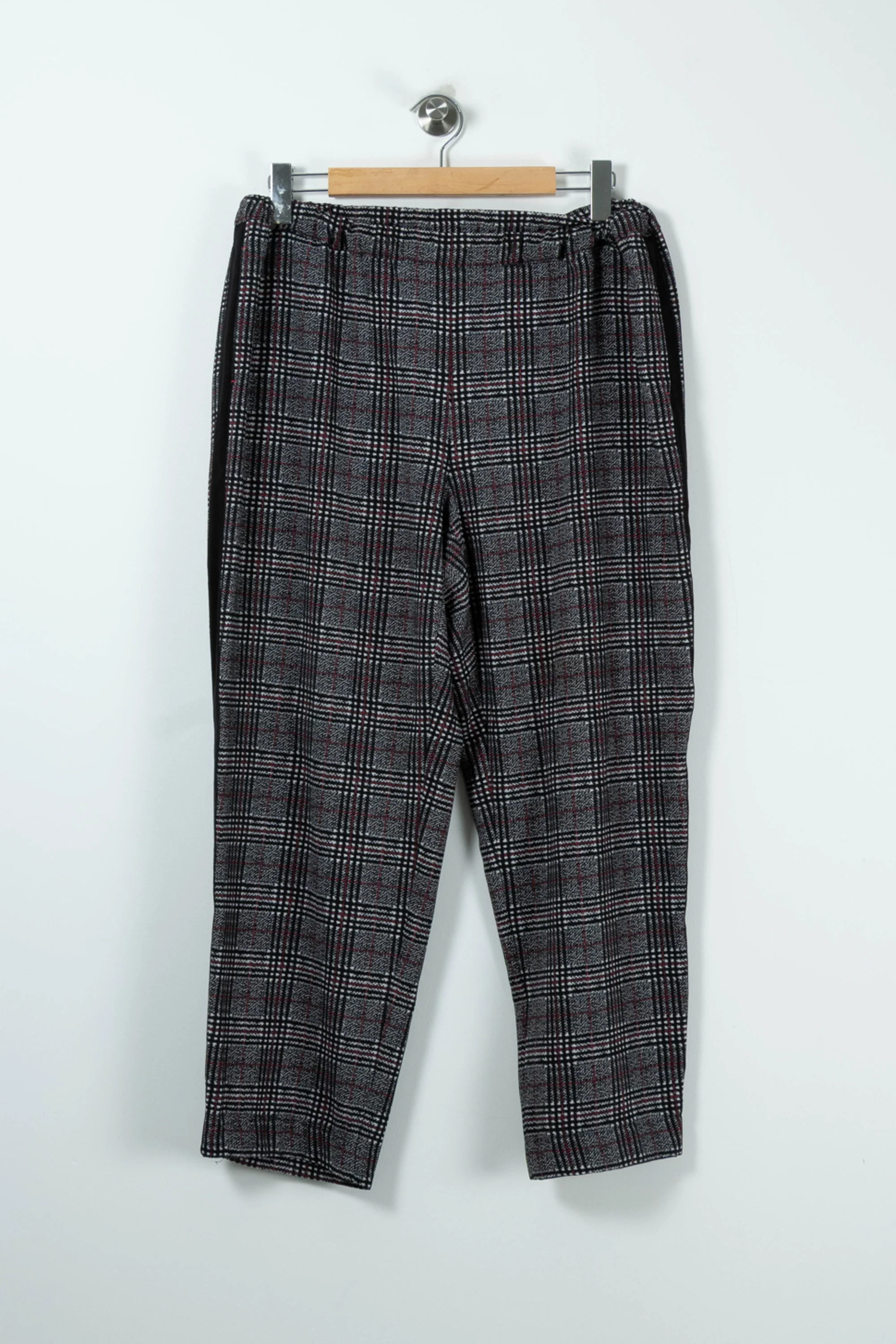 Pantalon Carreaux Gris et Noir - Taille XXL/44 - Image 2