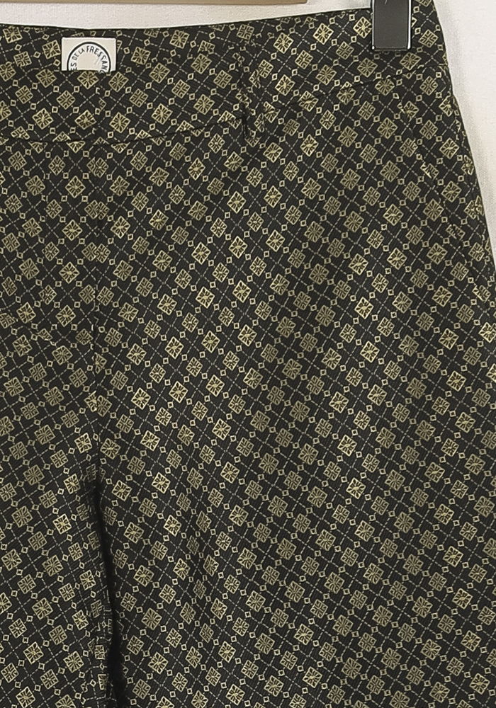 Pantalon Cigarette Vert et Noir - Taille S/36 - Image 3