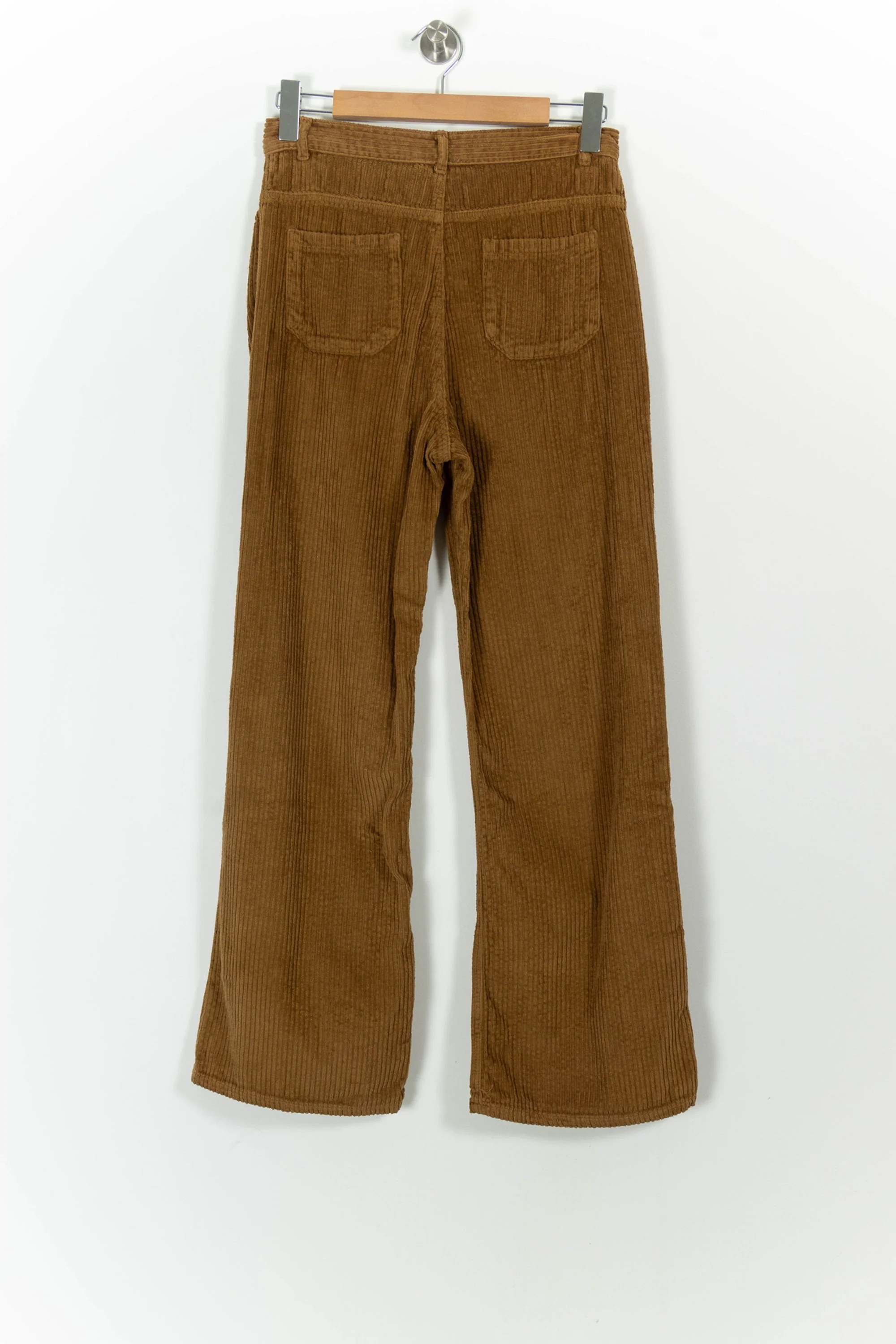 Pantalon Côtelé Marron - Taille L/40 - Image 4