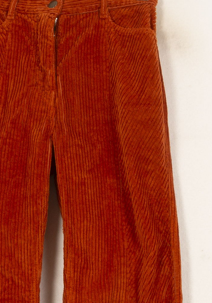 Pantalon côtelé orange - Taille XS/34 - Image 3