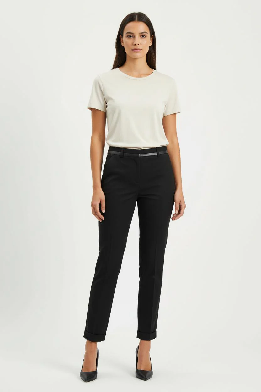 Pantalon De Tailleur Noir - Taille XS/34