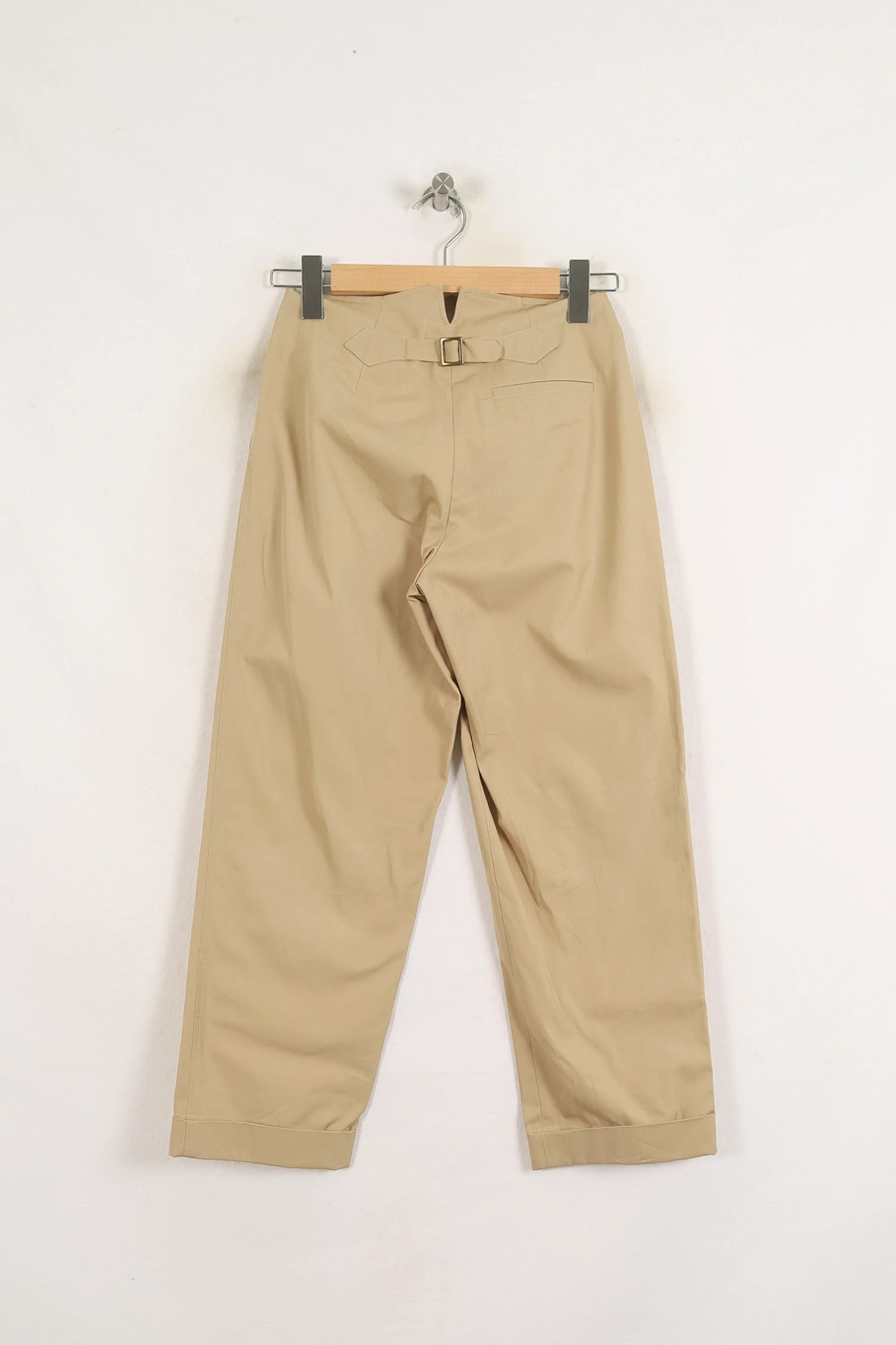 Pantalon Droit Beige - Taille XS/34 - Image 4