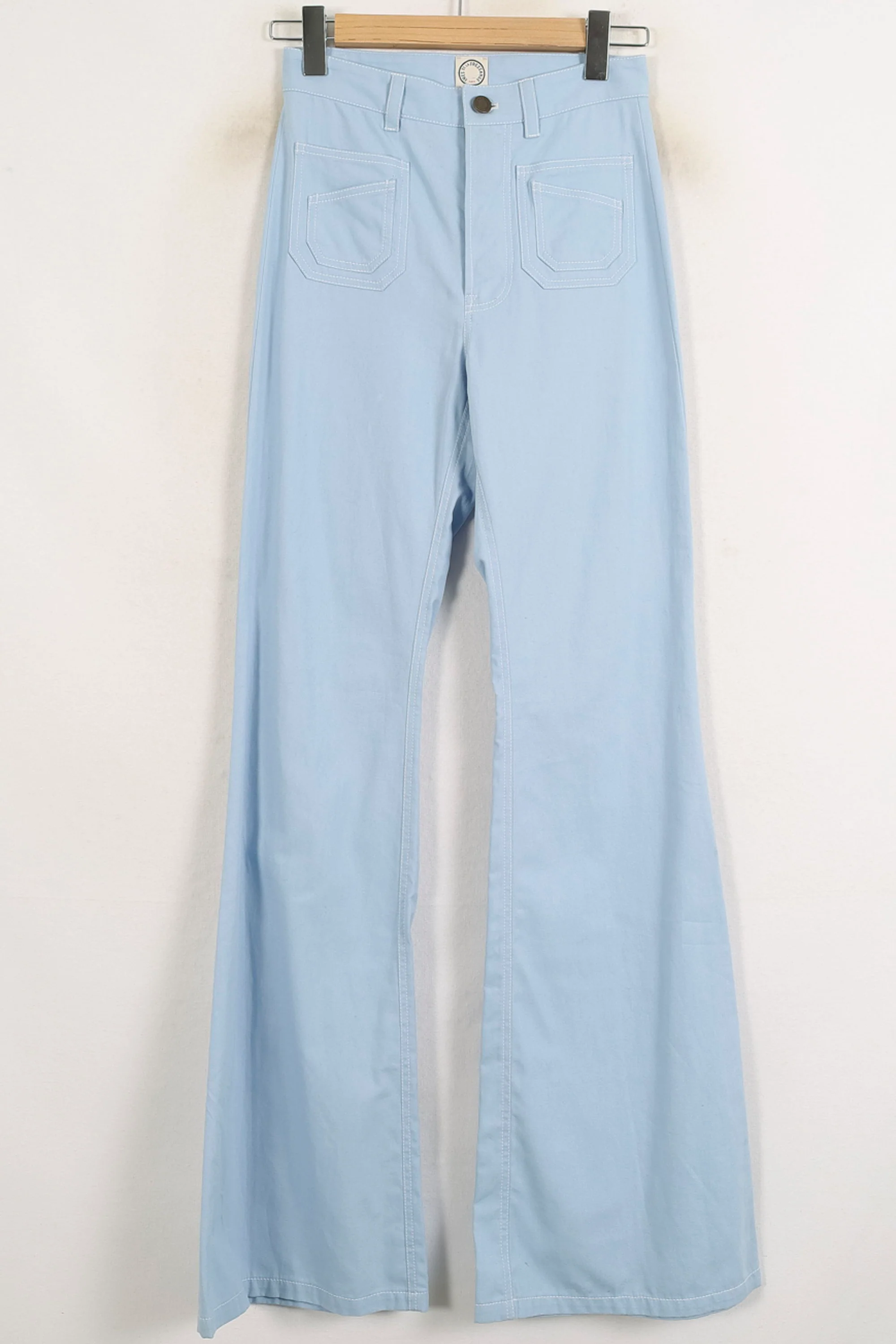 Pantalon Évasé Bleu Clair - Taille S/36 - Image 2