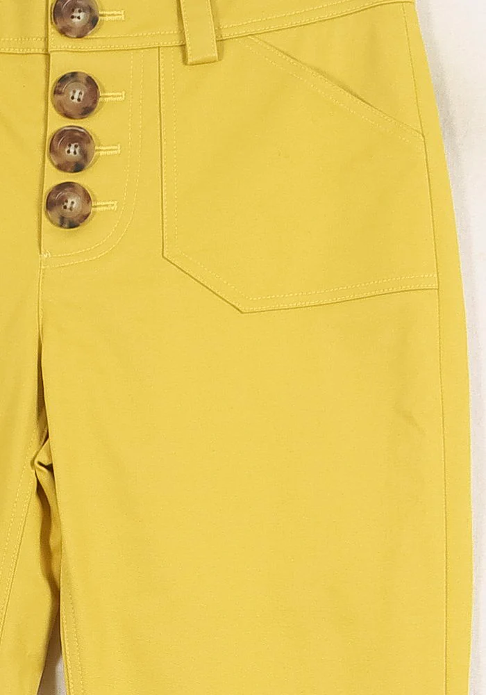 Pantalon Évasé Jaune - Taille S/36 - Image 3