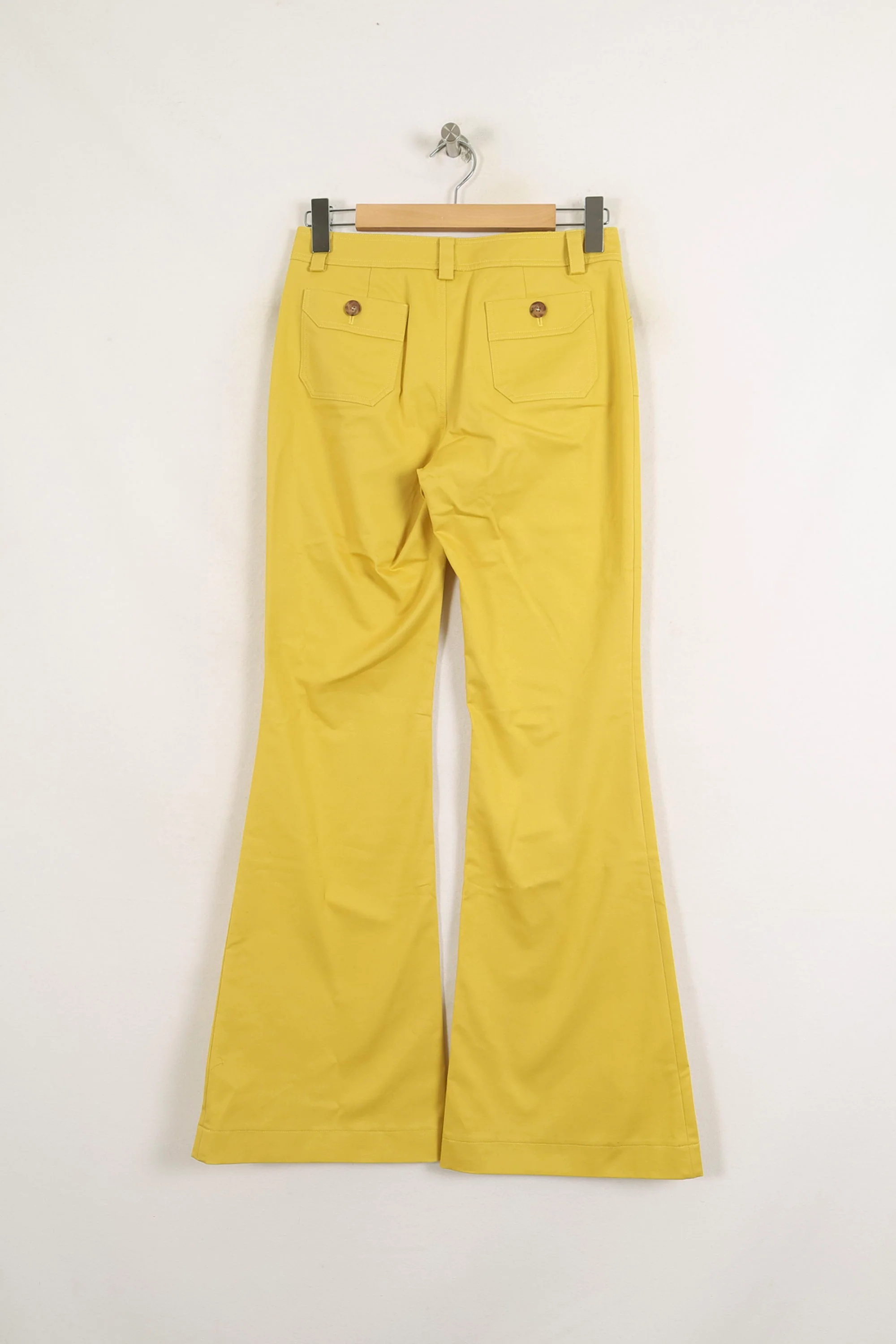 Pantalon Évasé Jaune - Taille S/36 - Image 4