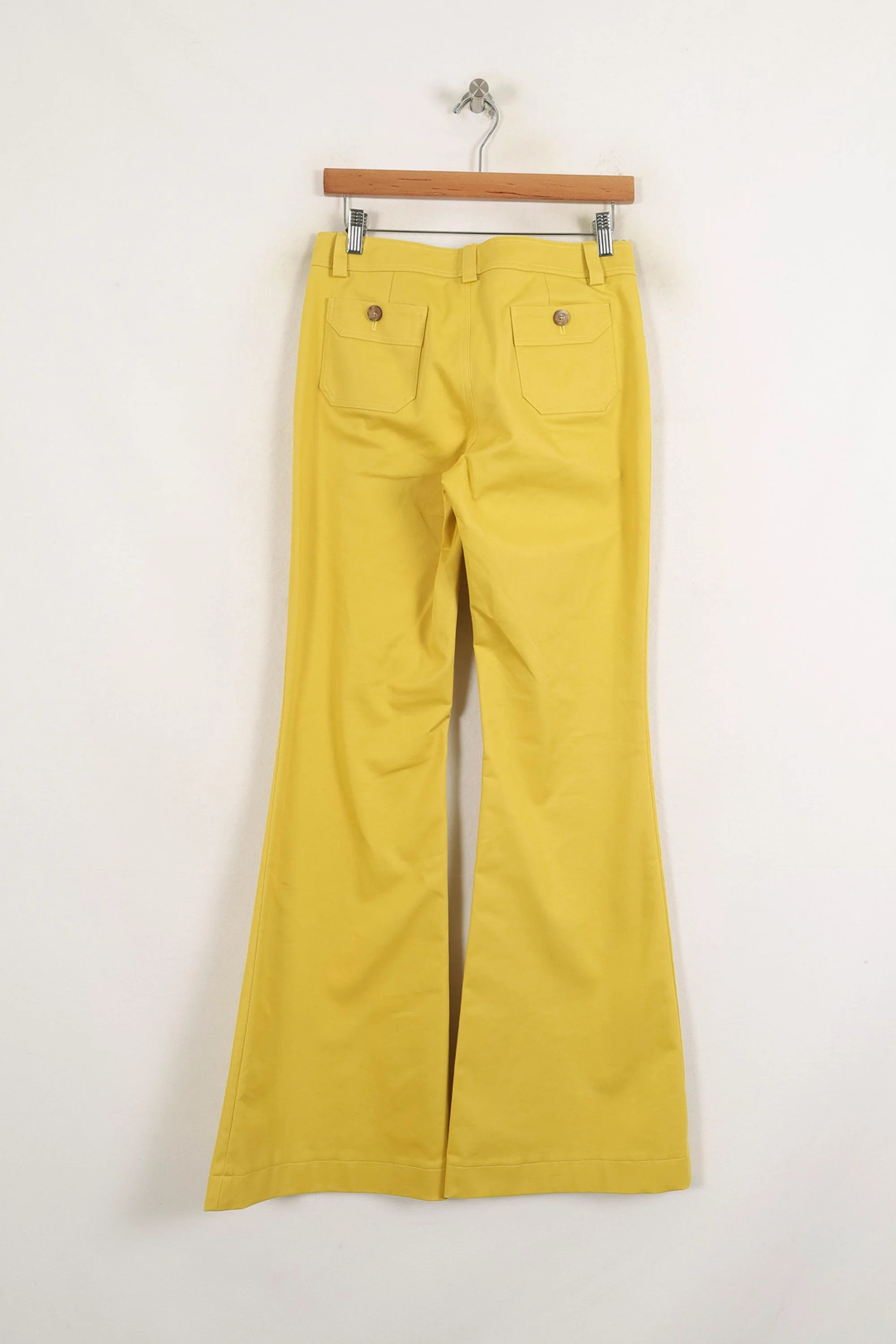 Pantalon Évasé Jaune - Taille S/36 - Image 4