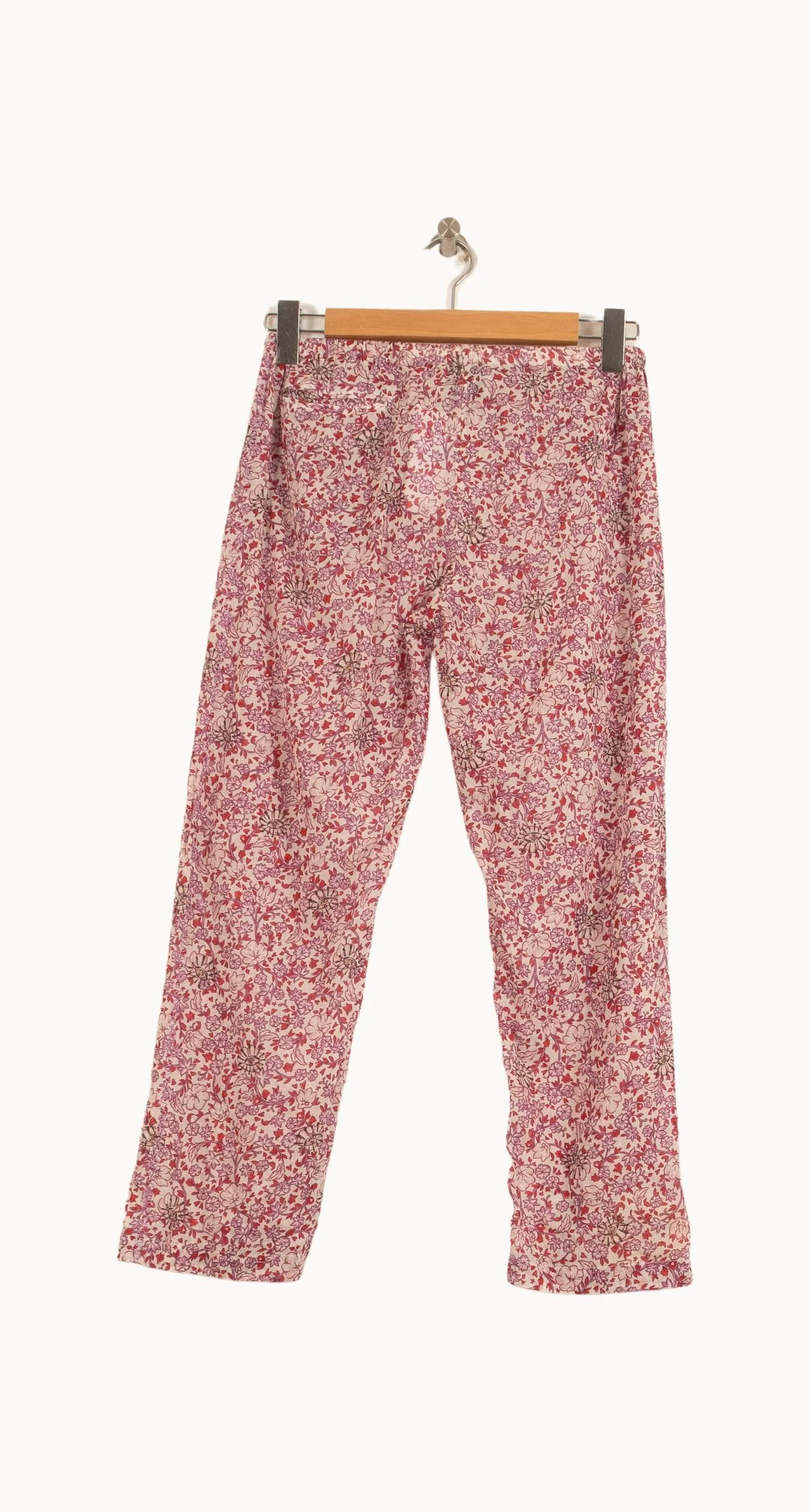 Pantalon Fleuri Rose et Blanc - Taille XXS/32 - Image 4
